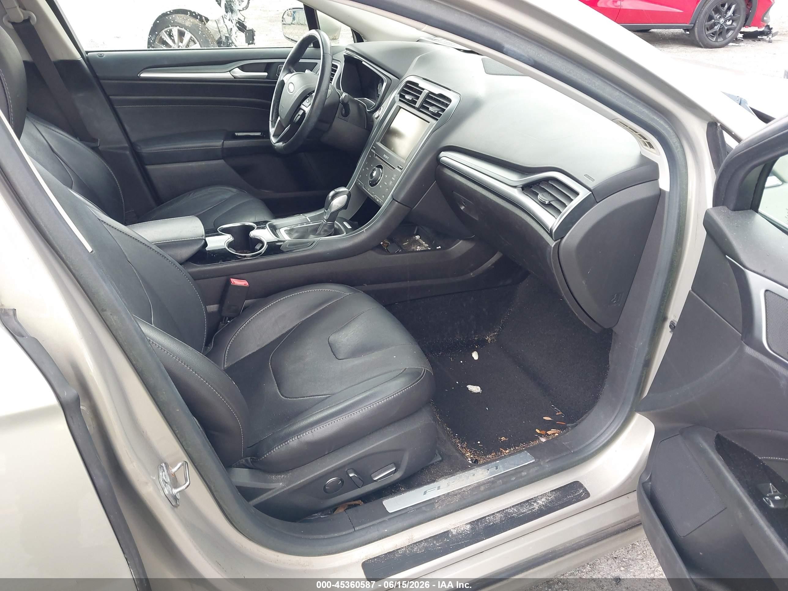 2015 Ford Fusion Hybrid Titanium Silver vin: 3FA6P0RU6FR287287
