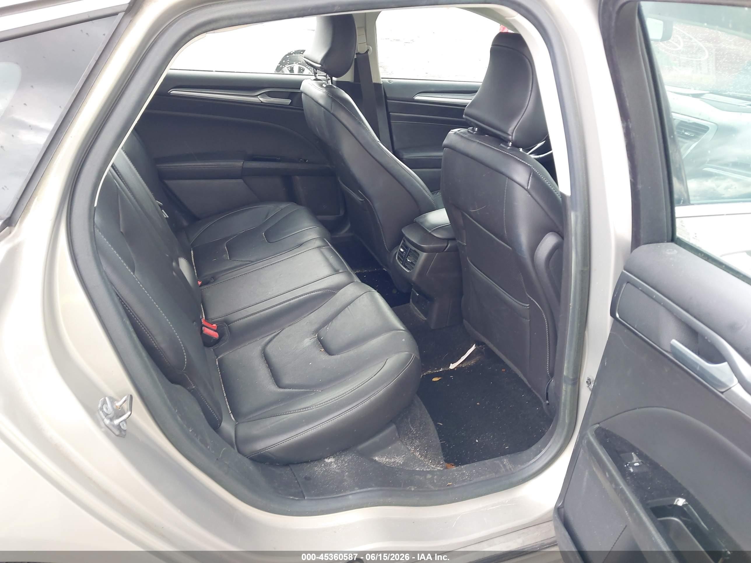 2015 Ford Fusion Hybrid Titanium Silver vin: 3FA6P0RU6FR287287