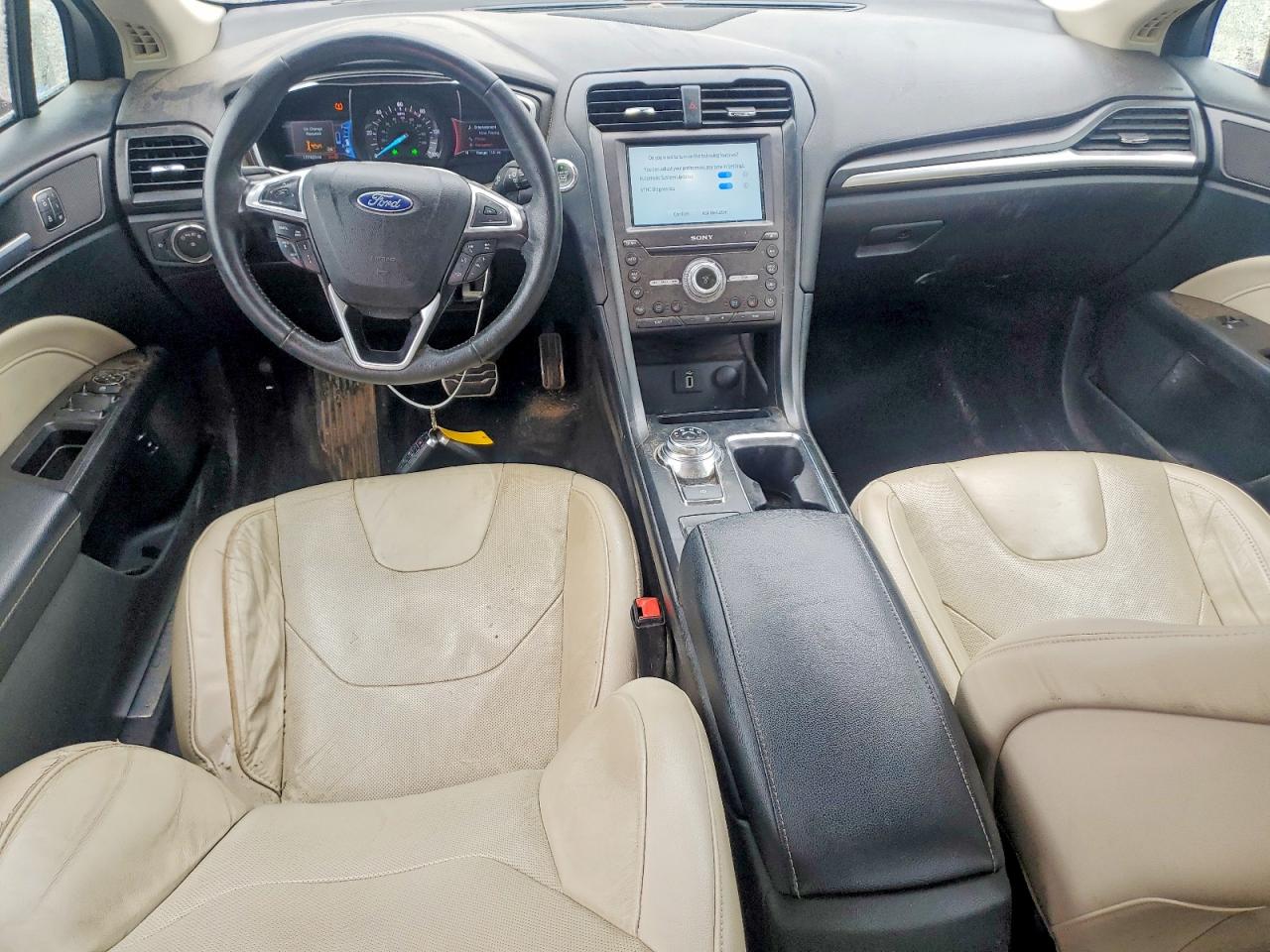2017 Ford Fusion Titanium Hev Бордовый vin: 3FA6P0RU6HR138221
