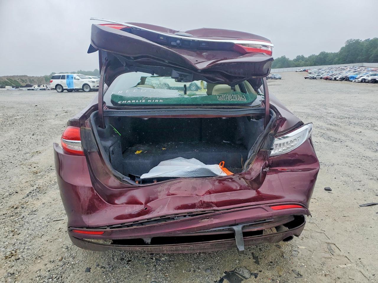 2017 Ford Fusion Titanium Hev Бордовый vin: 3FA6P0RU6HR138221