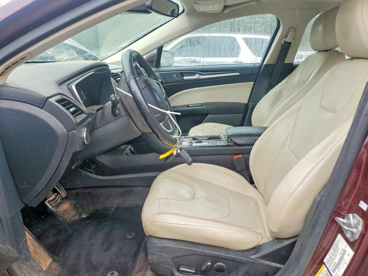 2017 Ford Fusion Titanium Hev Бордовый vin: 3FA6P0RU6HR138221