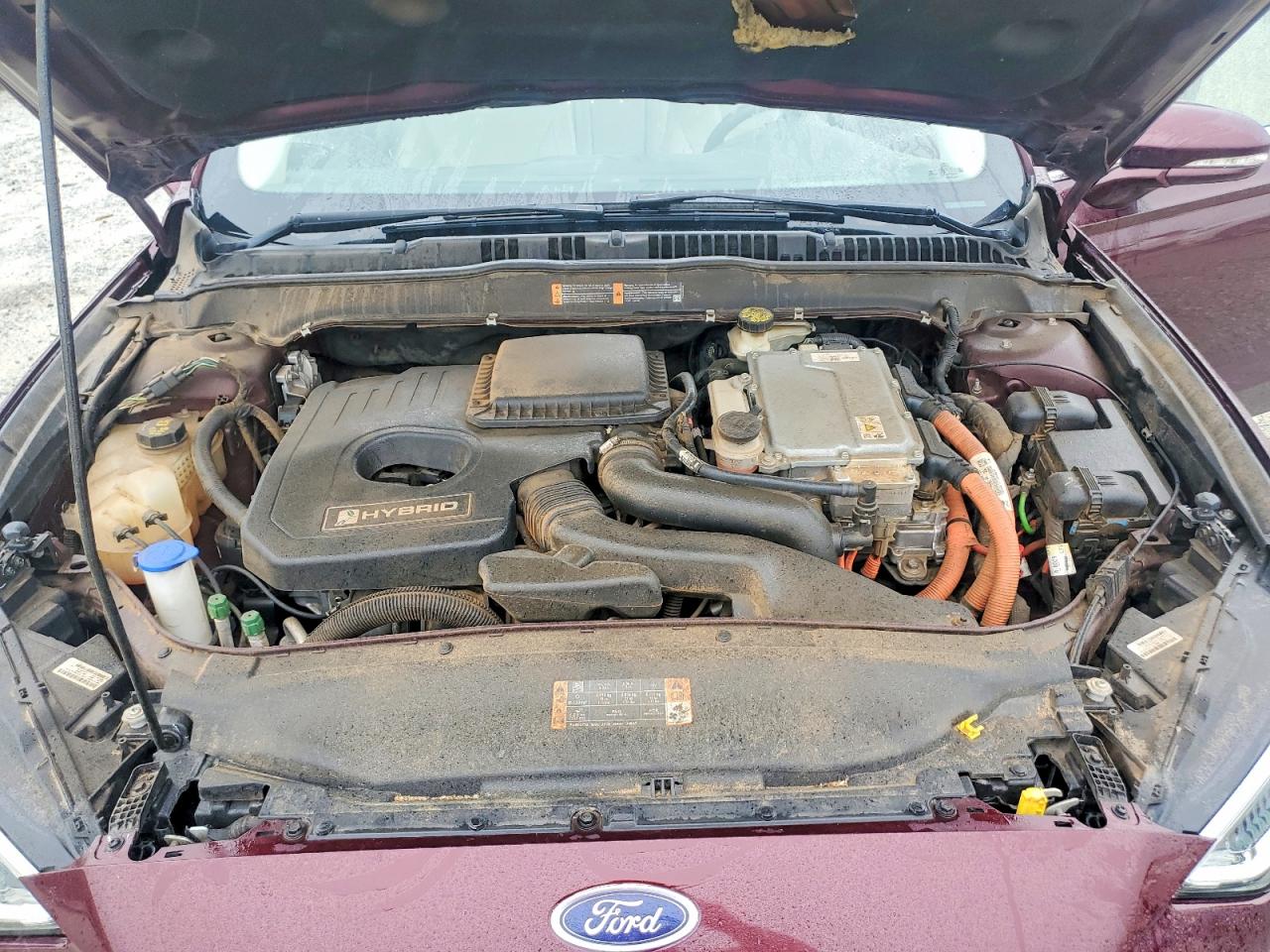 2017 Ford Fusion Titanium Hev Бордовый vin: 3FA6P0RU6HR138221
