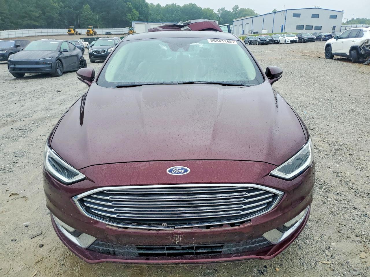 2017 Ford Fusion Titanium Hev Бордовый vin: 3FA6P0RU6HR138221