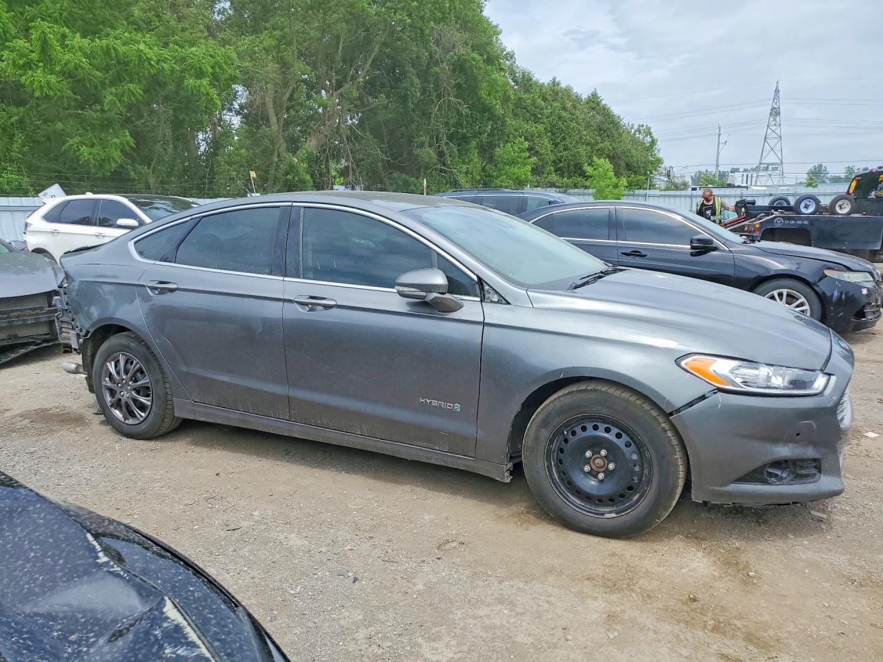 2014 Ford Fusion Titanium Hev Gray vin: 3FA6P0RU7ER245810