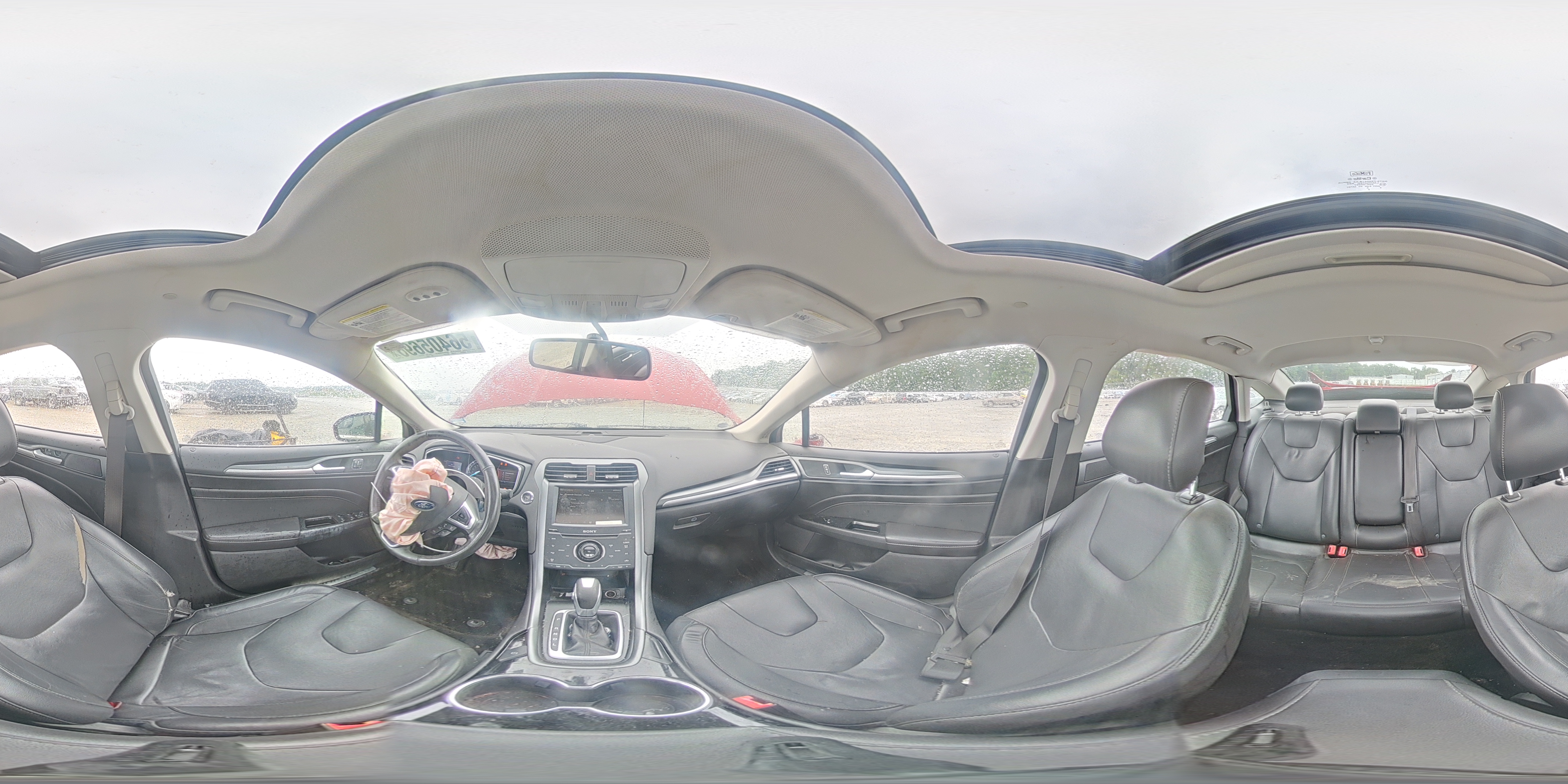 2014 Ford Fusion Titanium Hev Красный vin: 3FA6P0RU7ER278922