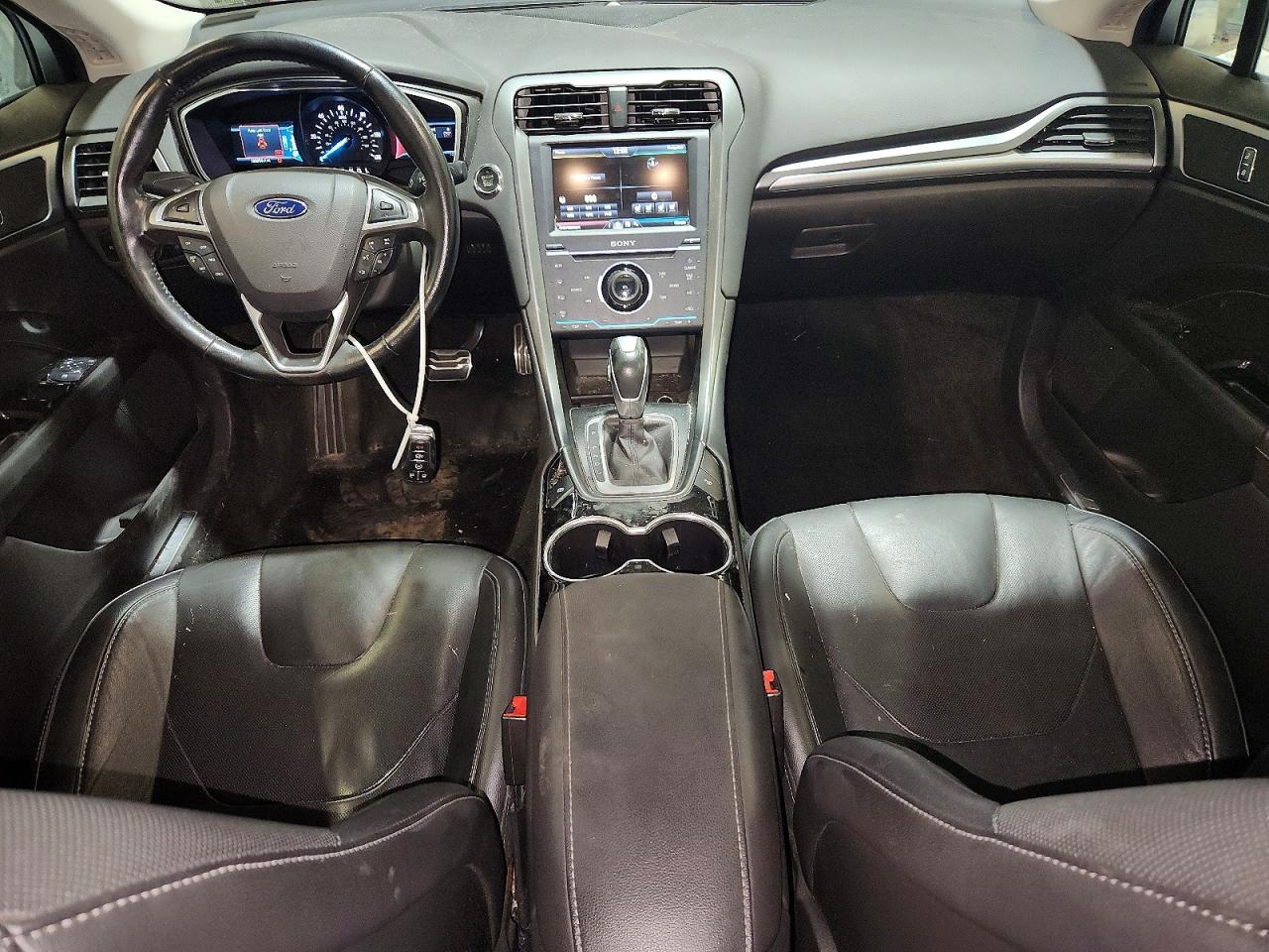 2014 Ford Fusion Titanium Hev White vin: 3FA6P0RU7ER397652