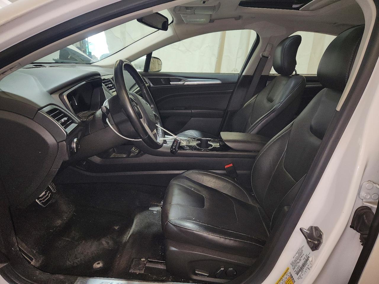 2014 Ford Fusion Titanium Hev White vin: 3FA6P0RU7ER397652