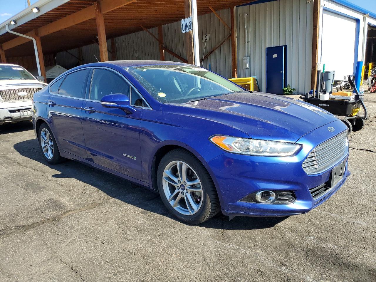 2015 Ford Fusion Titanium Hev Синий vin: 3FA6P0RU7FR169135