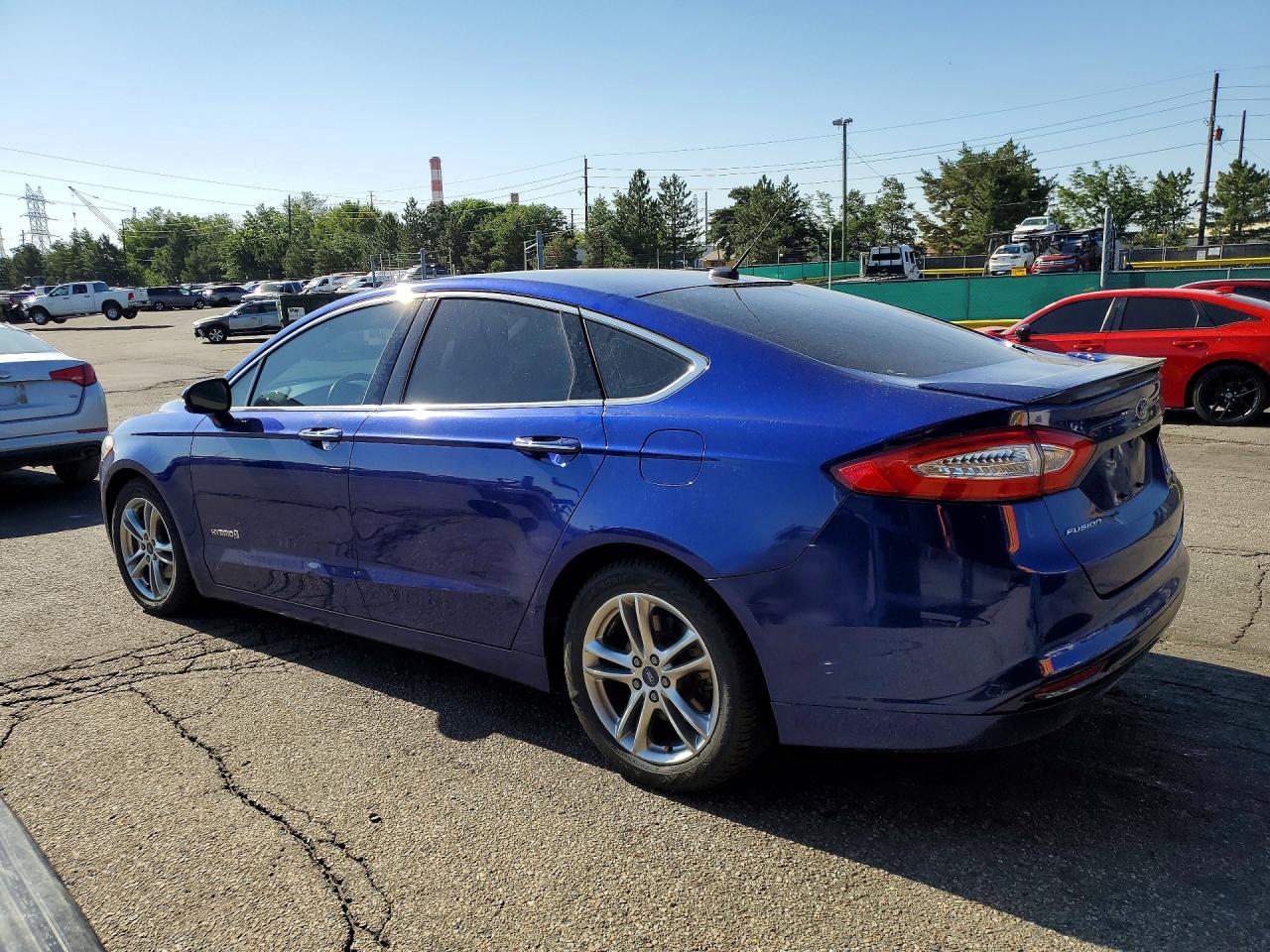 2015 Ford Fusion Titanium Hev Синий vin: 3FA6P0RU7FR169135