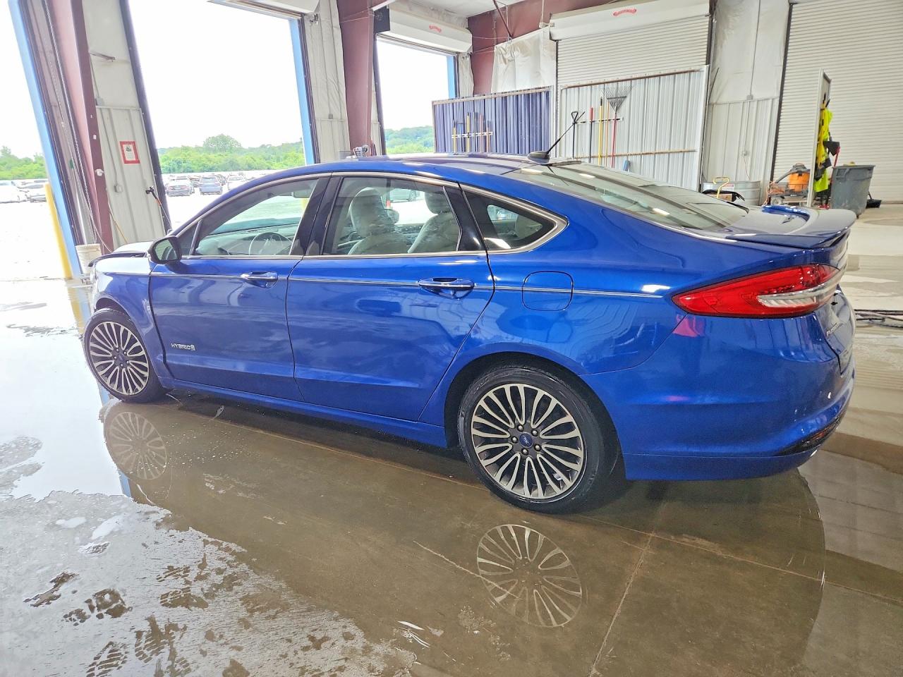2018 Ford Fusion Titanium/platinum Hev Blue vin: 3FA6P0RU7JR147855