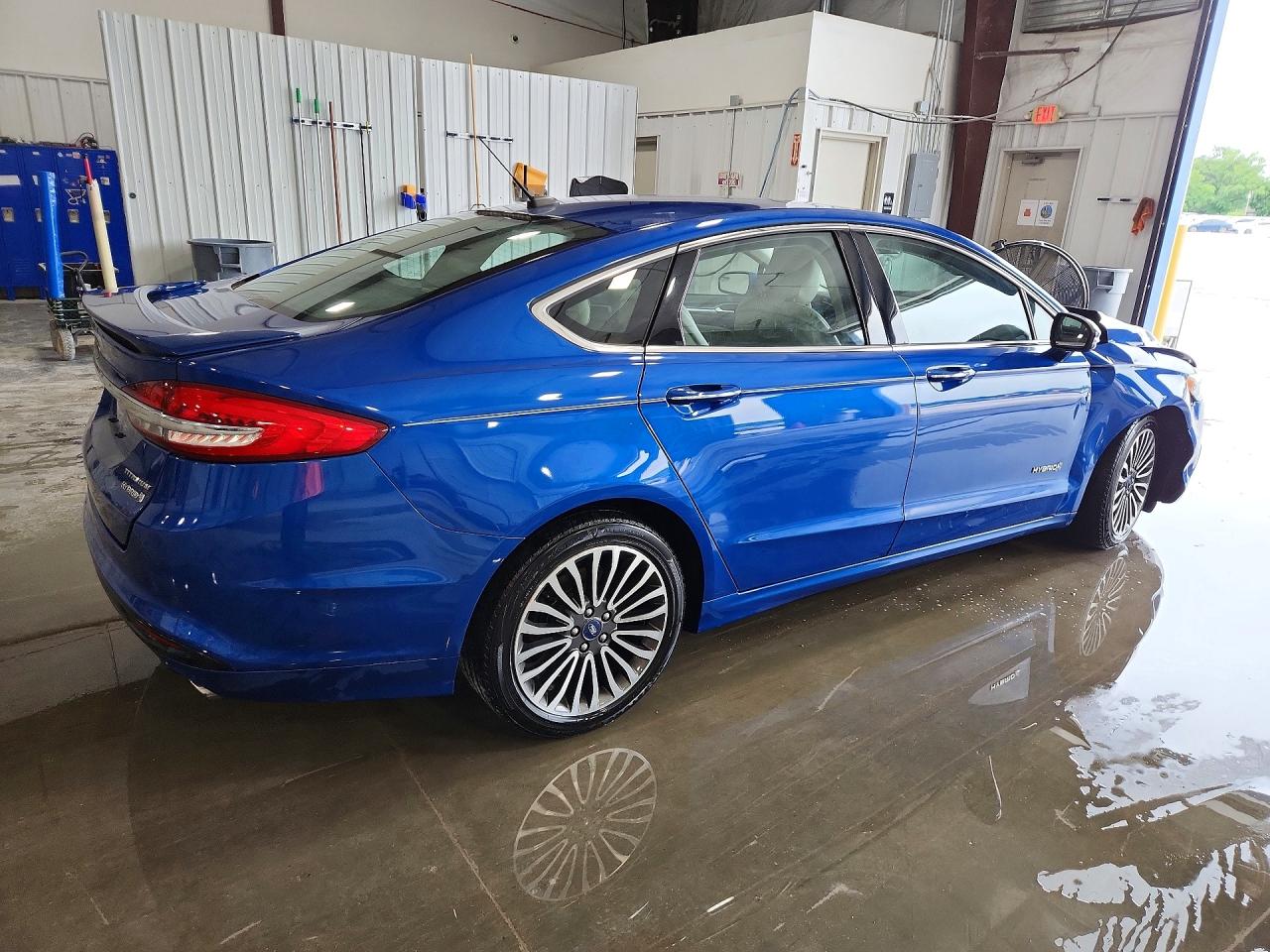2018 Ford Fusion Titanium/platinum Hev Blue vin: 3FA6P0RU7JR147855