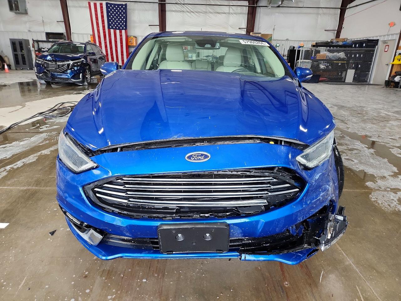 2018 Ford Fusion Titanium/platinum Hev Blue vin: 3FA6P0RU7JR147855