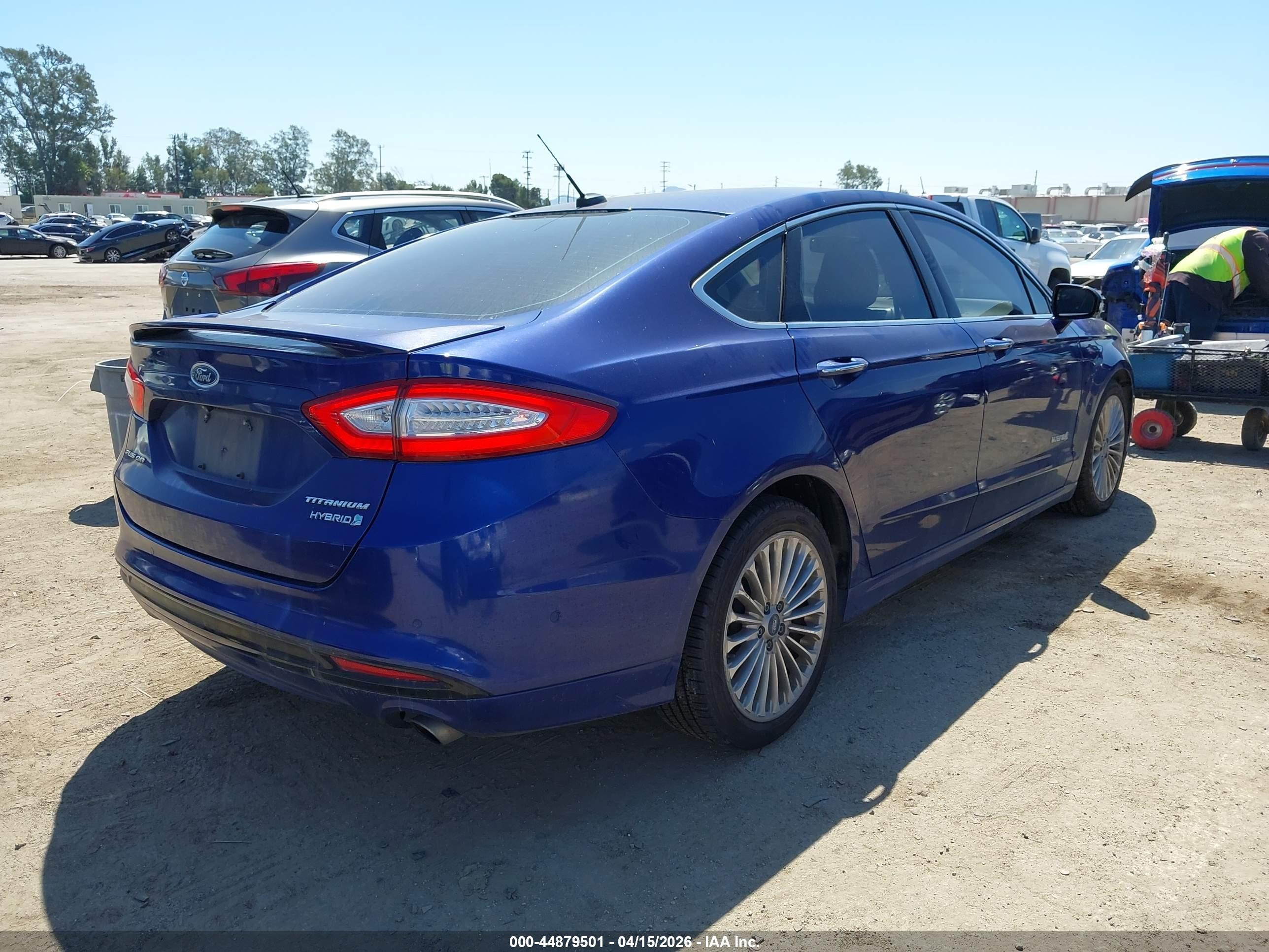 2013 Ford Fusion Hybrid Titanium Blue vin: 3FA6P0RU8DR279320