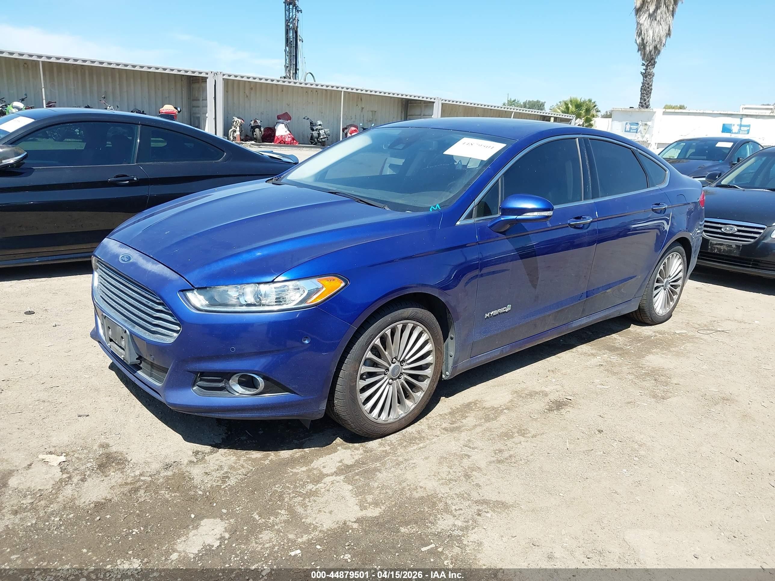 2013 Ford Fusion Hybrid Titanium Blue vin: 3FA6P0RU8DR279320