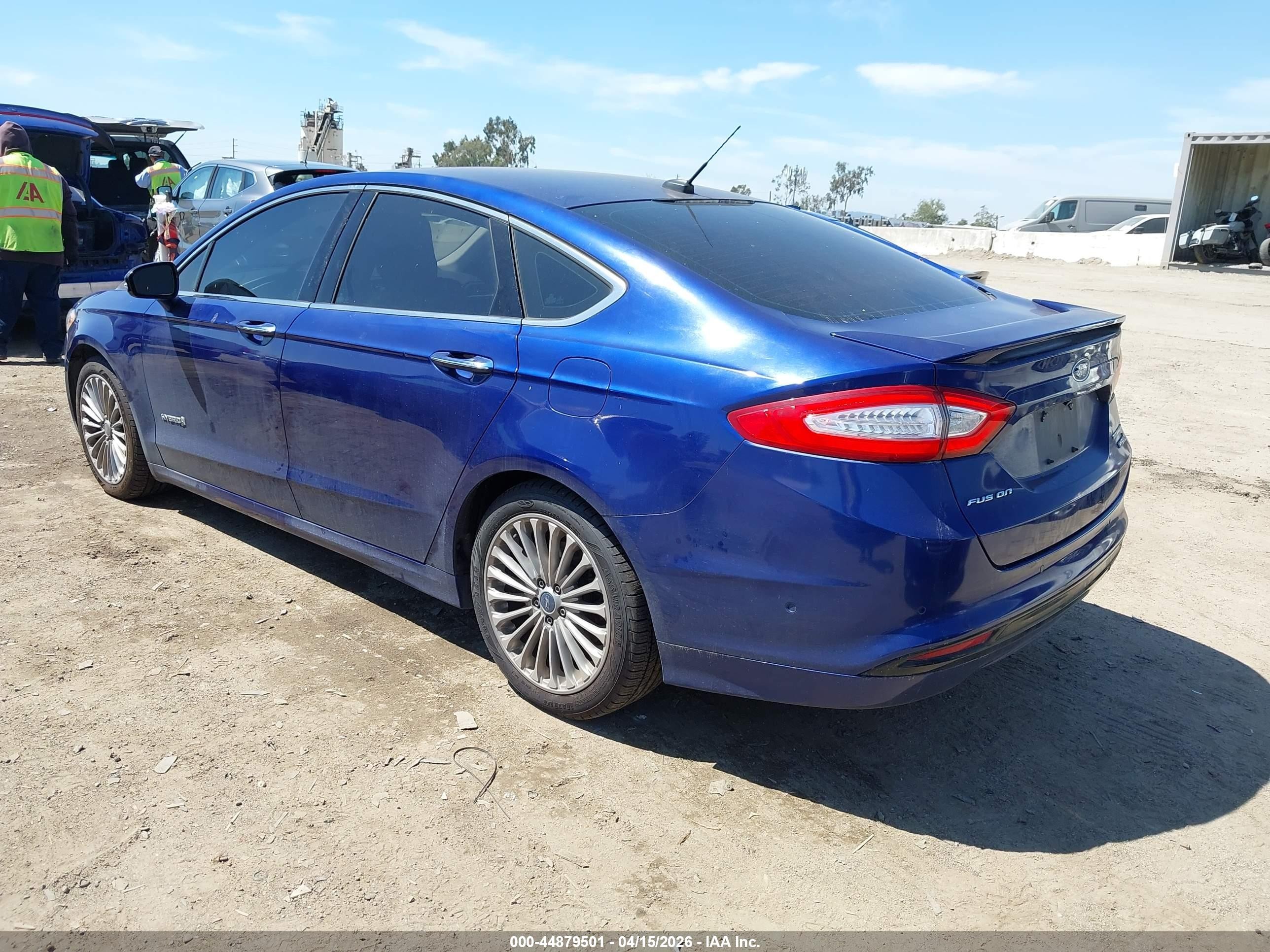 2013 Ford Fusion Hybrid Titanium Blue vin: 3FA6P0RU8DR279320