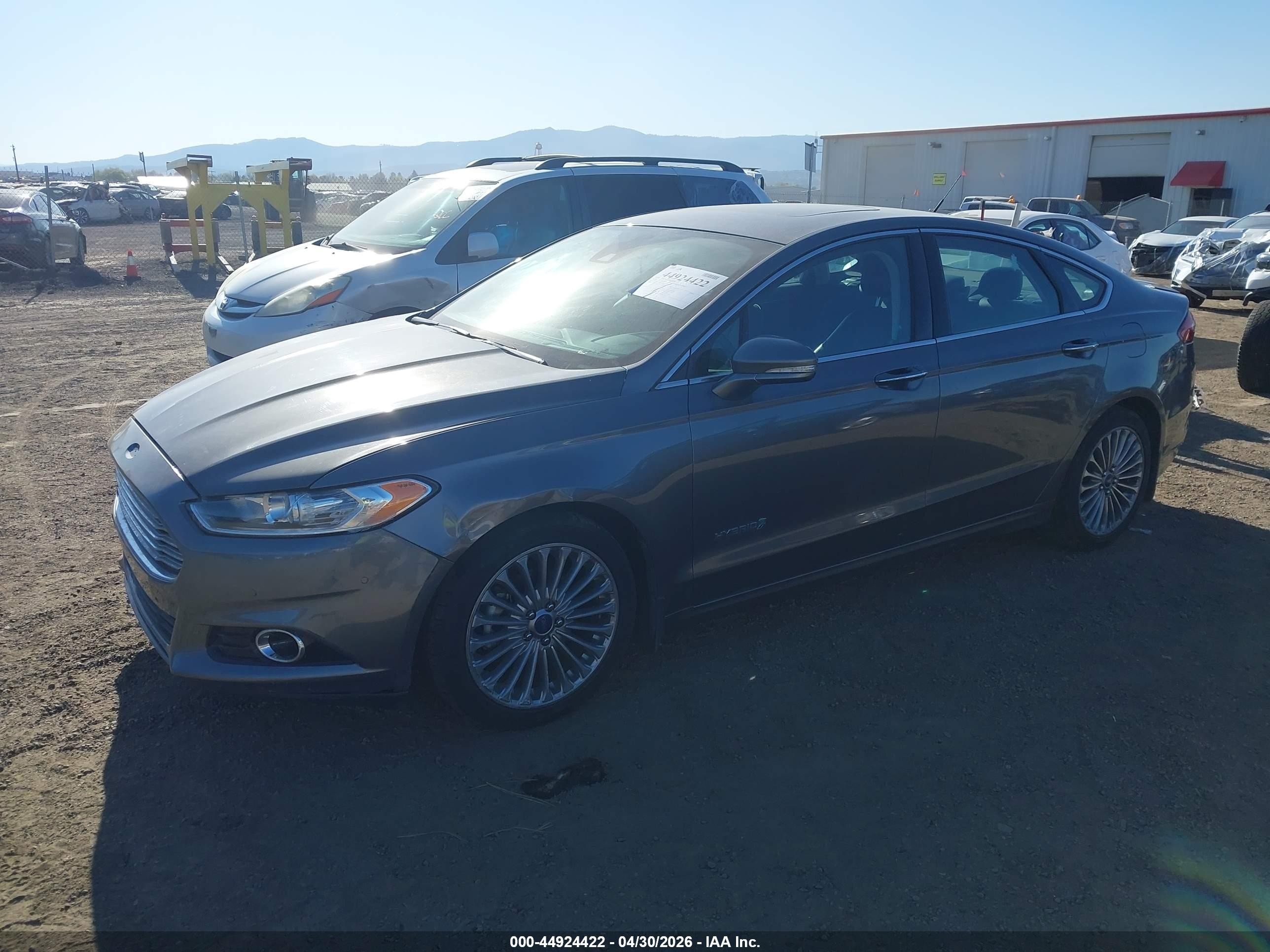 2013 Ford Fusion Hybrid Titanium Gray vin: 3FA6P0RU8DR345607