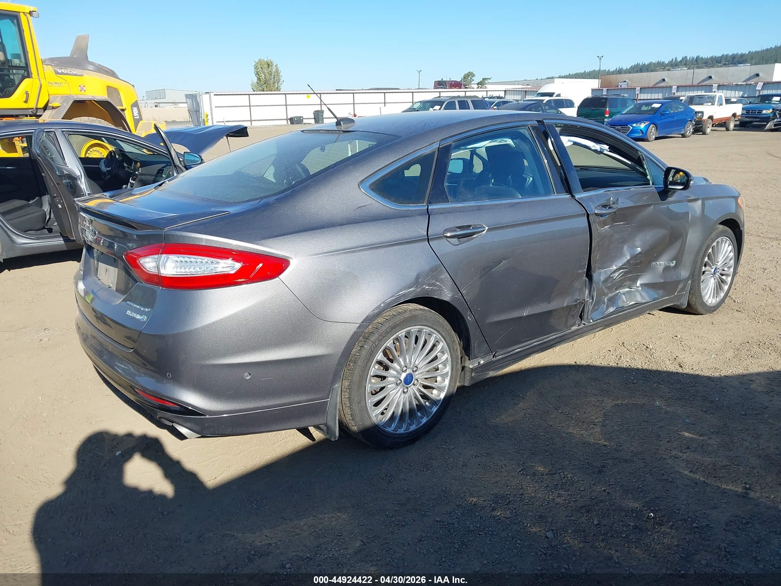 2013 Ford Fusion Hybrid Titanium Gray vin: 3FA6P0RU8DR345607