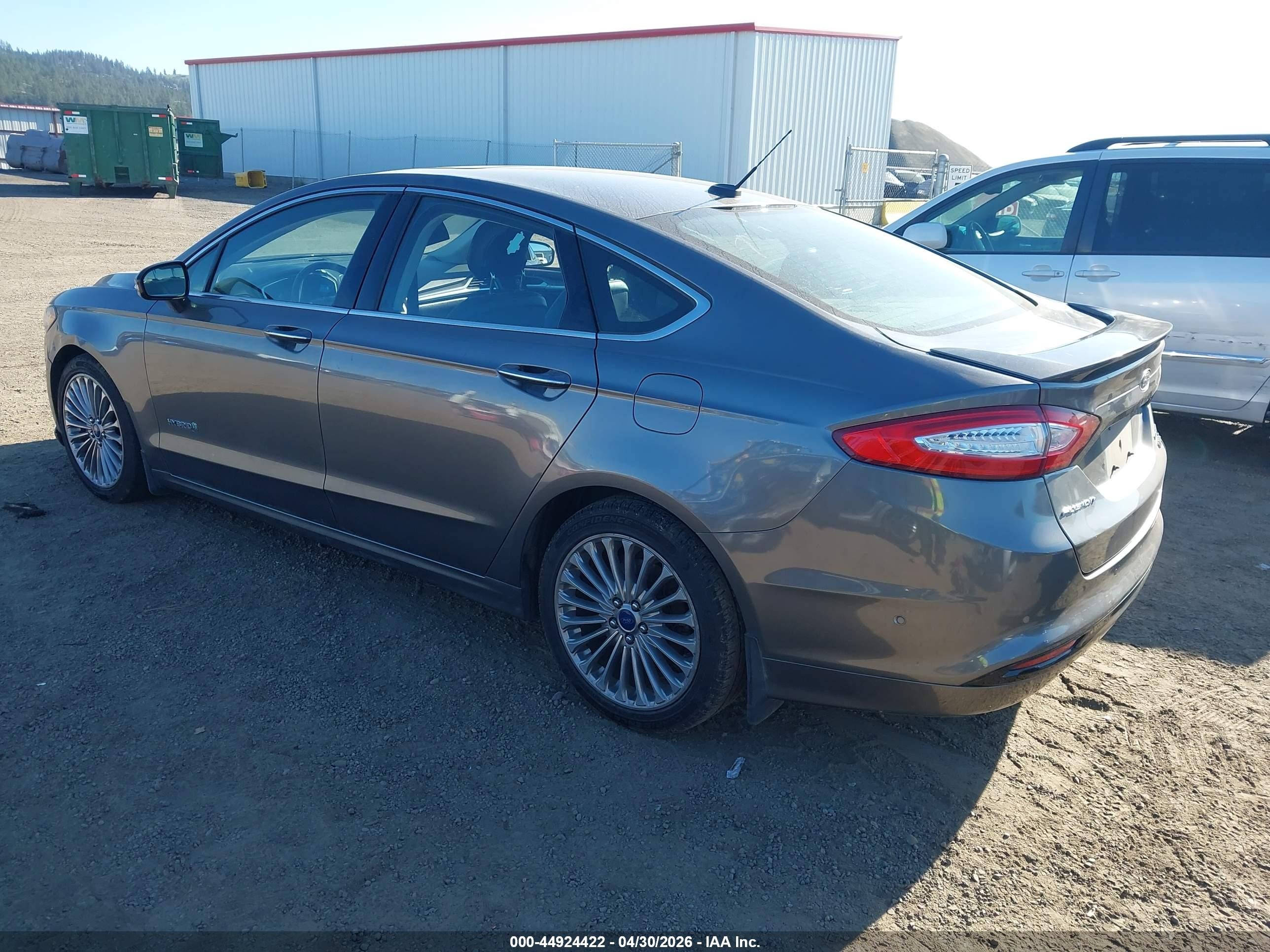 2013 Ford Fusion Hybrid Titanium Gray vin: 3FA6P0RU8DR345607