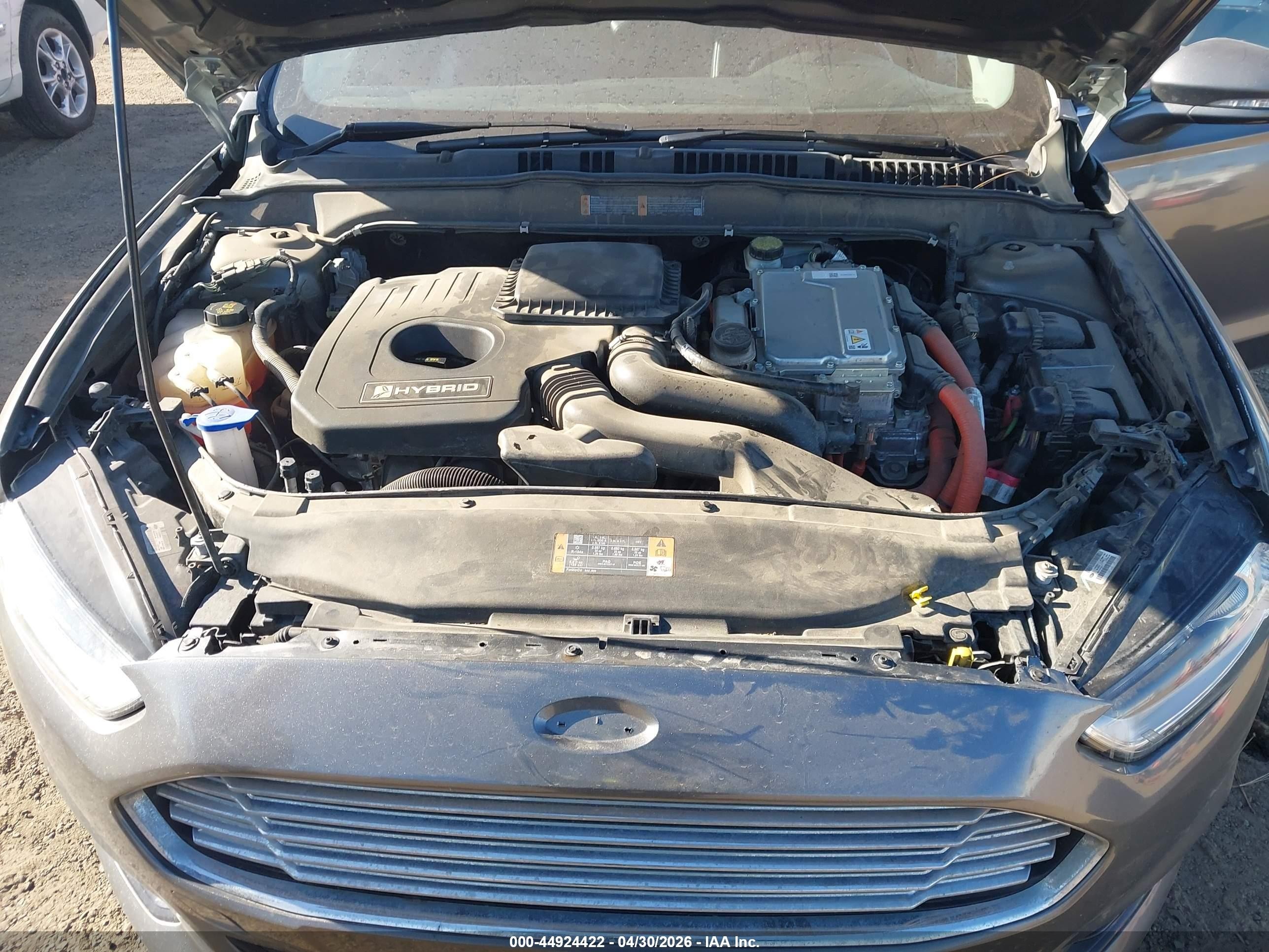 2013 Ford Fusion Hybrid Titanium Gray vin: 3FA6P0RU8DR345607