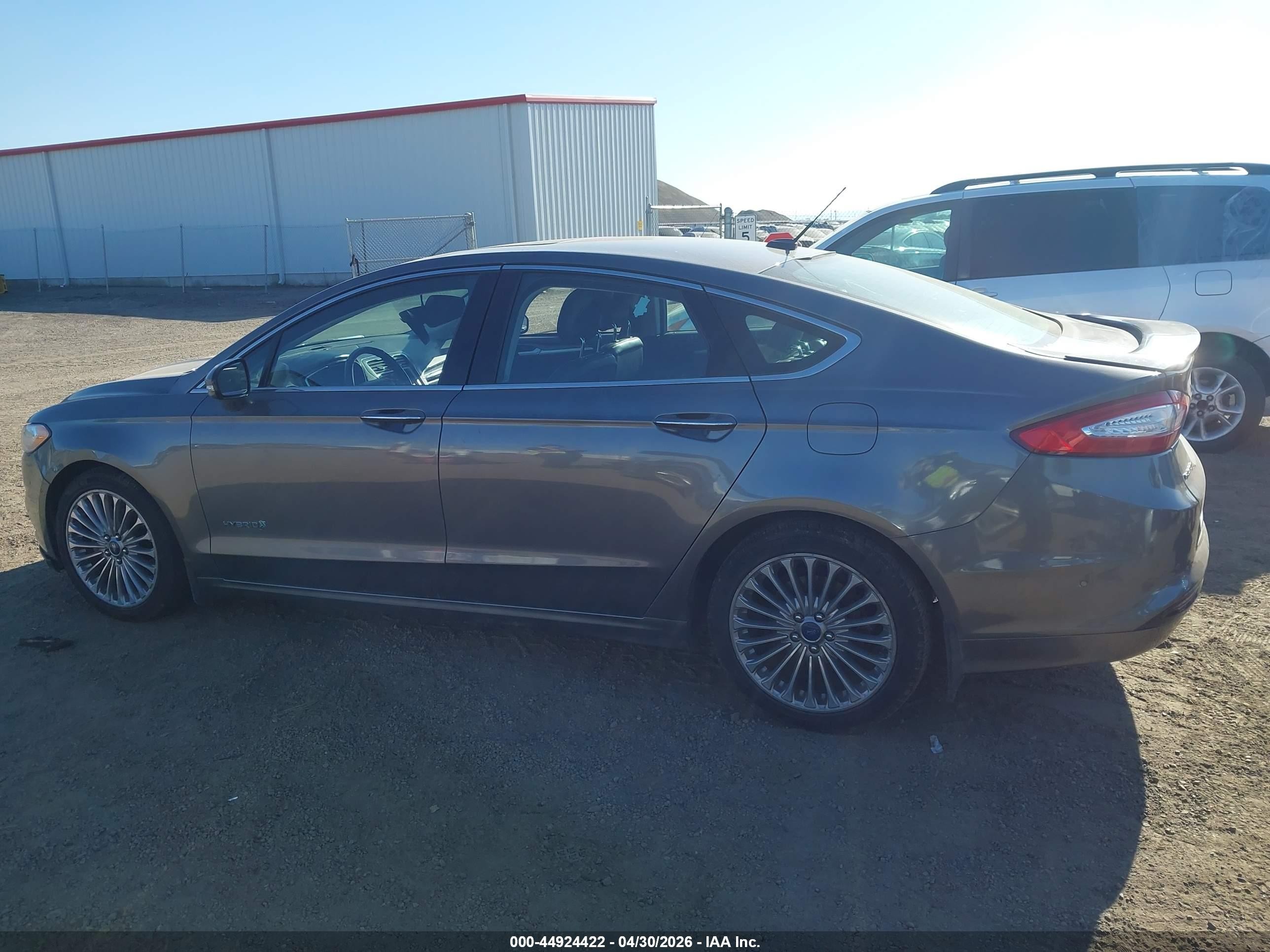 2013 Ford Fusion Hybrid Titanium Gray vin: 3FA6P0RU8DR345607