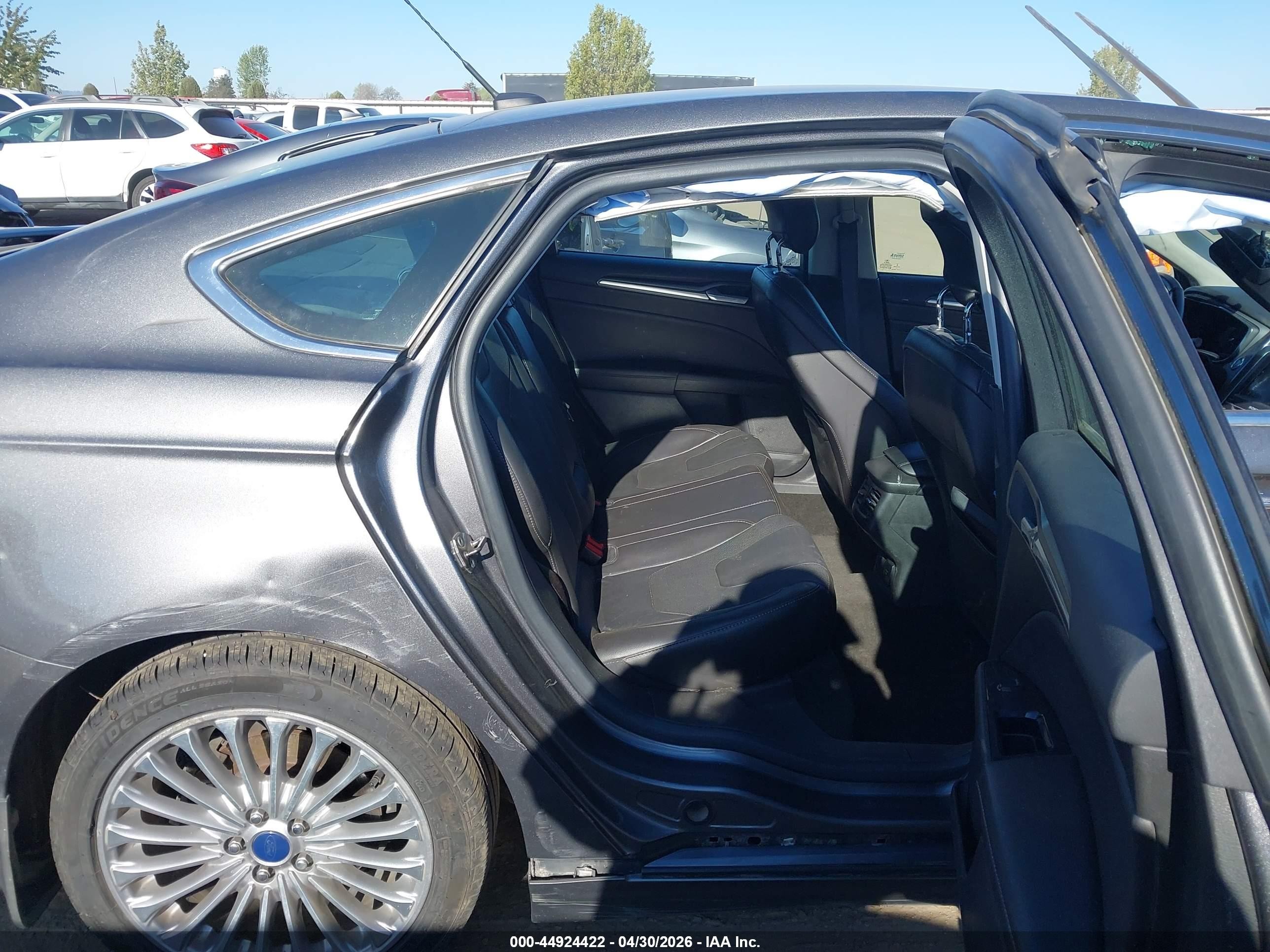 2013 Ford Fusion Hybrid Titanium Gray vin: 3FA6P0RU8DR345607