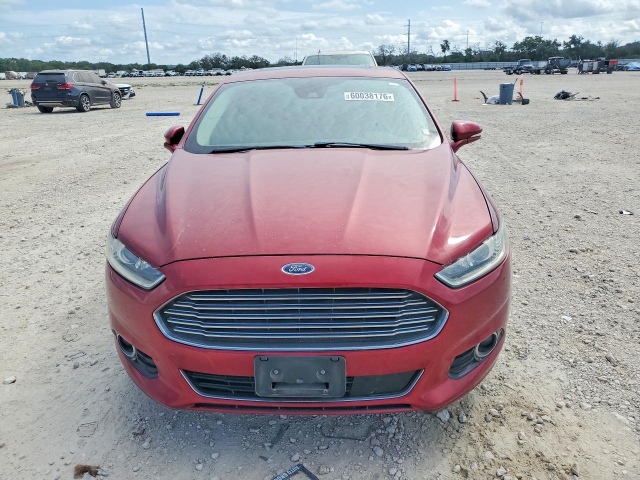 2014 Ford Fusion Titanium Hev Burgundy vin: 3FA6P0RU8ER211732