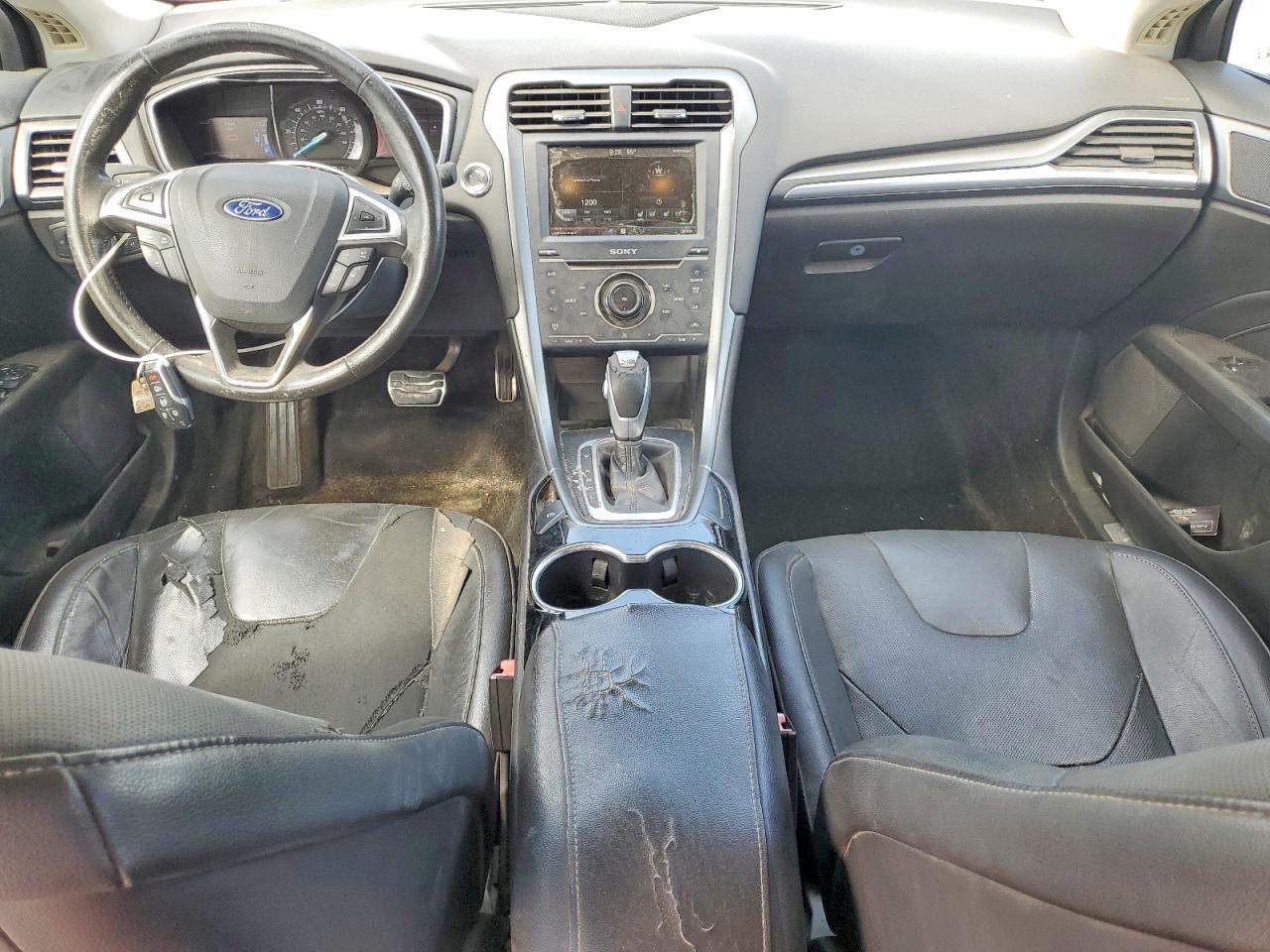 2014 Ford Fusion Titanium Hev Burgundy vin: 3FA6P0RU8ER211732