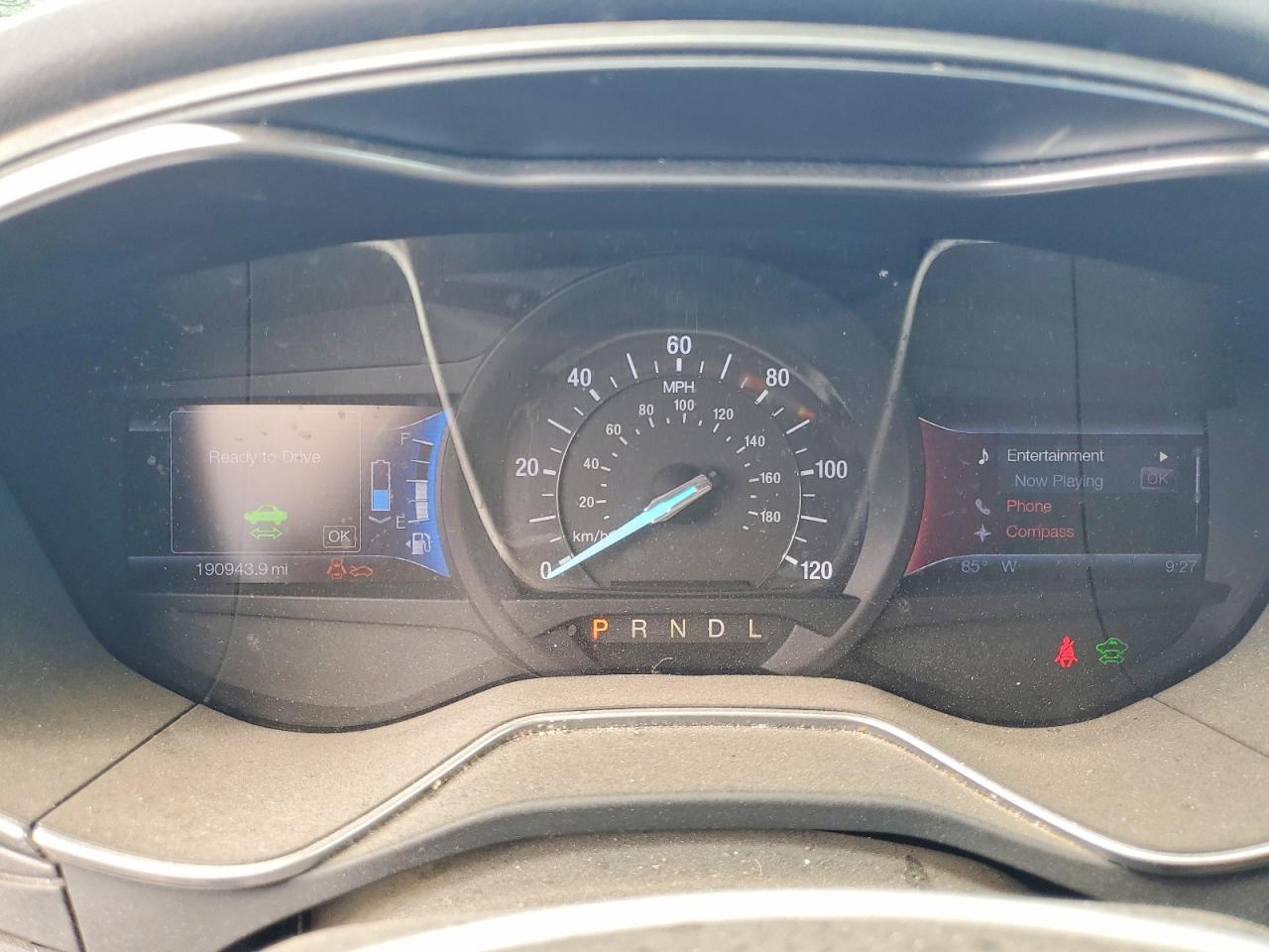2014 Ford Fusion Titanium Hev Burgundy vin: 3FA6P0RU8ER211732
