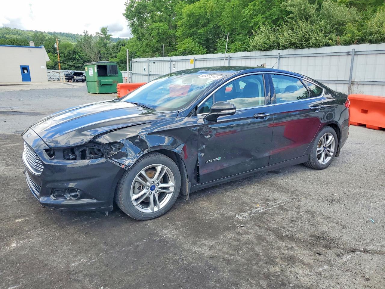 2015 Ford Fusion Titanium Hev Black vin: 3FA6P0RU8FR273553