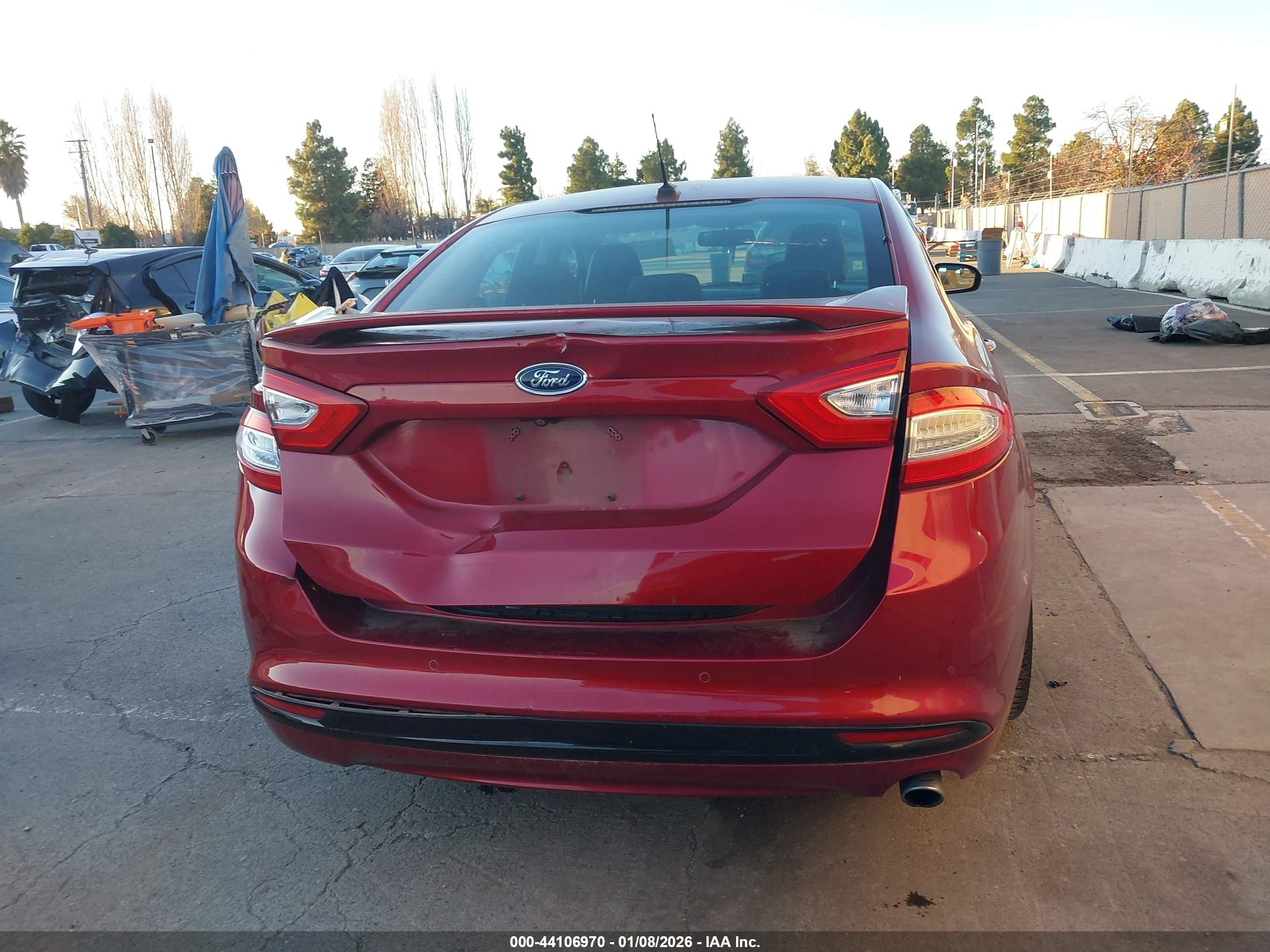 2015 Ford Fusion Hybrid Titanium Red vin: 3FA6P0RU8FR306275