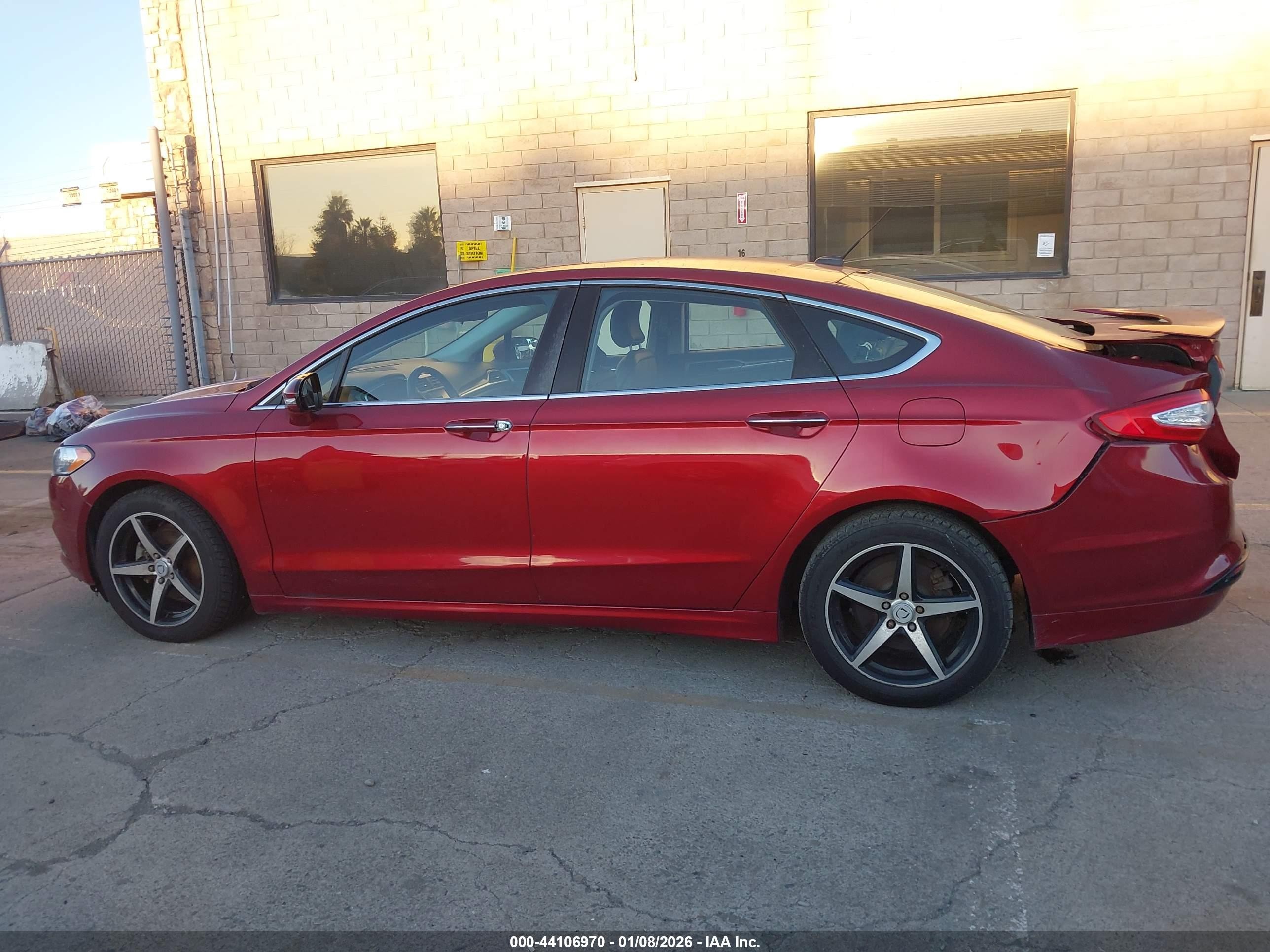2015 Ford Fusion Hybrid Titanium Red vin: 3FA6P0RU8FR306275