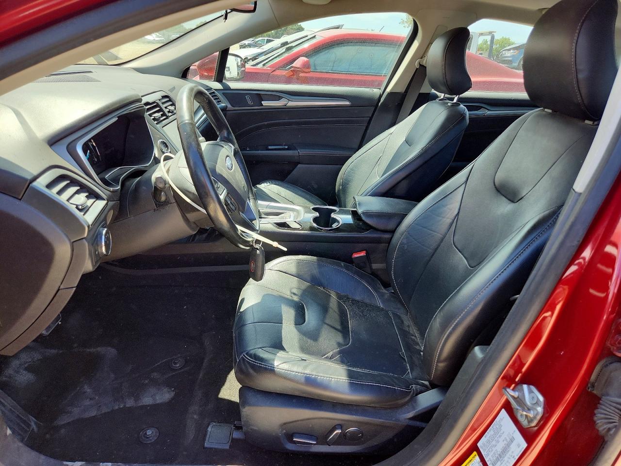 2015 Ford Fusion Titanium Hev Red vin: 3FA6P0RU8FR306275