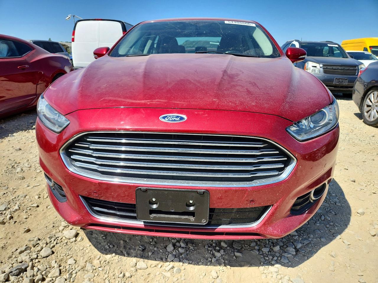 2015 Ford Fusion Titanium Hev Red vin: 3FA6P0RU8FR306275