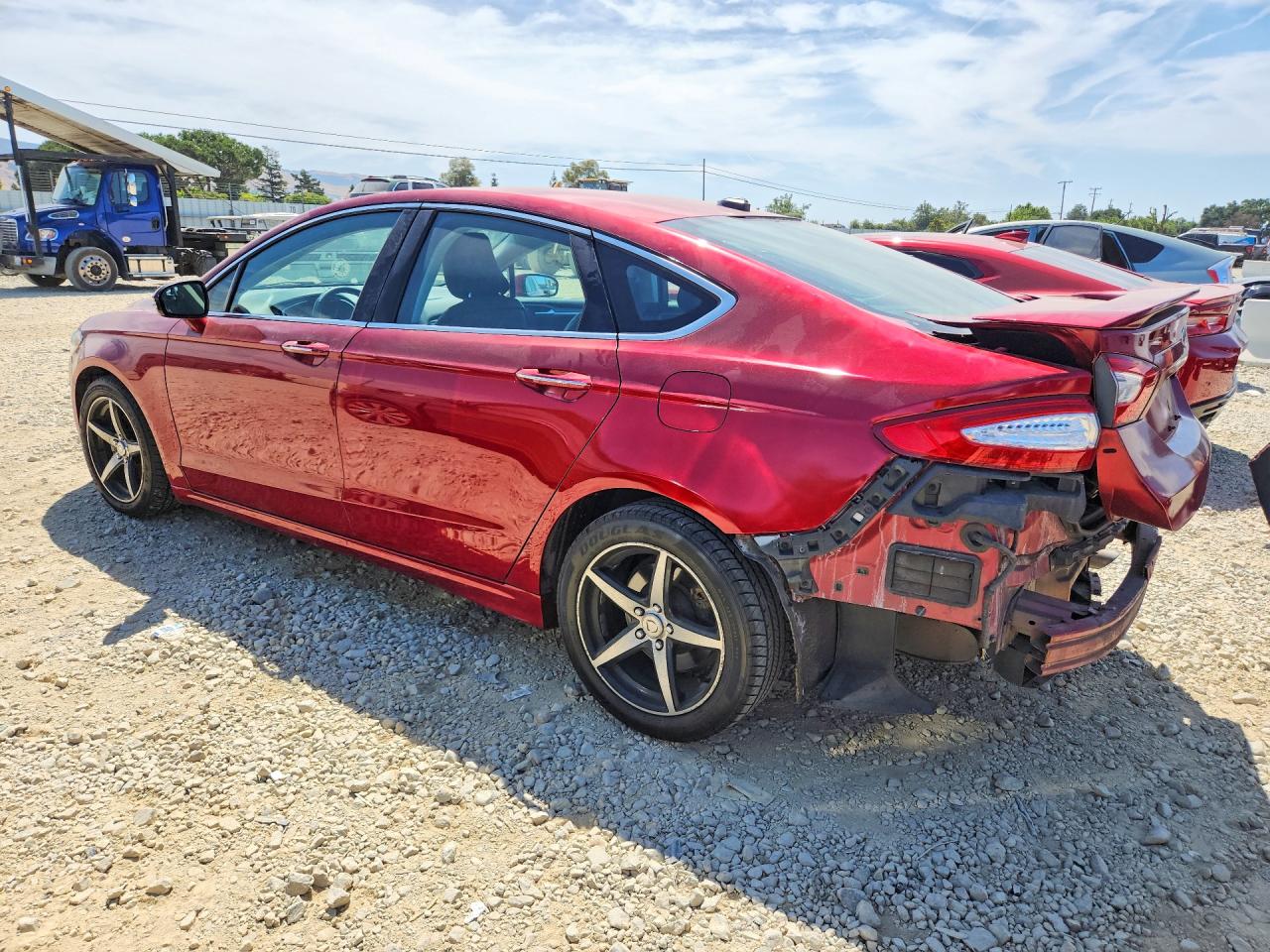 2015 Ford Fusion Titanium Hev Red vin: 3FA6P0RU8FR306275
