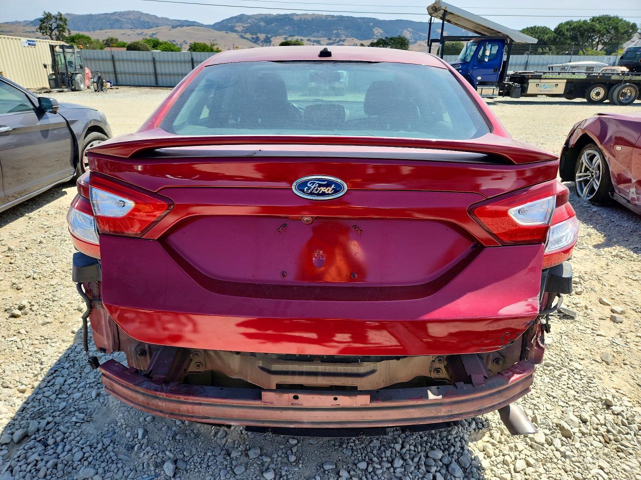 2015 Ford Fusion Titanium Hev Red vin: 3FA6P0RU8FR306275