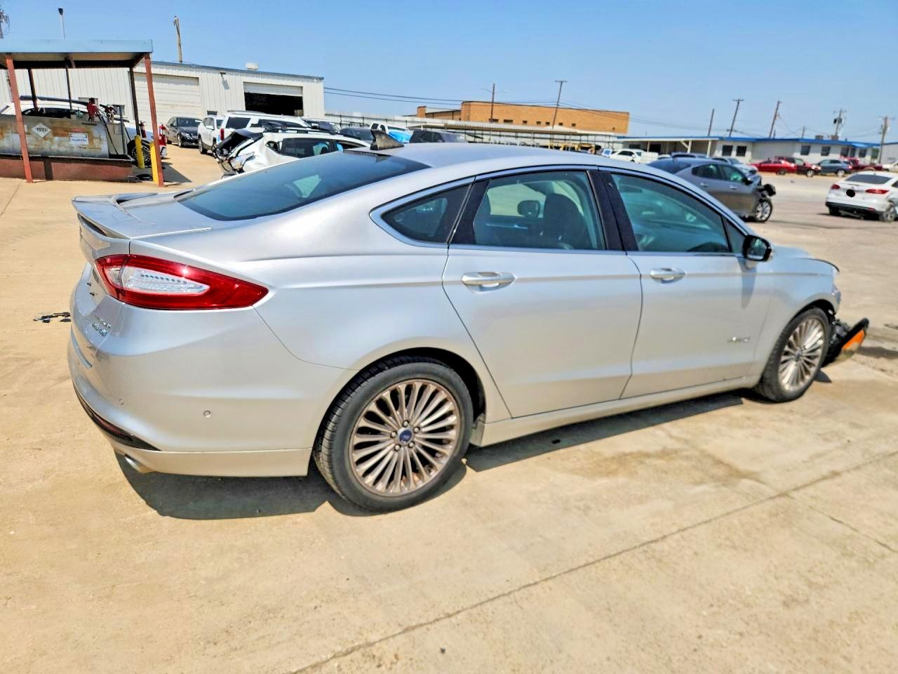 2013 Ford Fusion Titanium Hev Silver vin: 3FA6P0RU9DR368992
