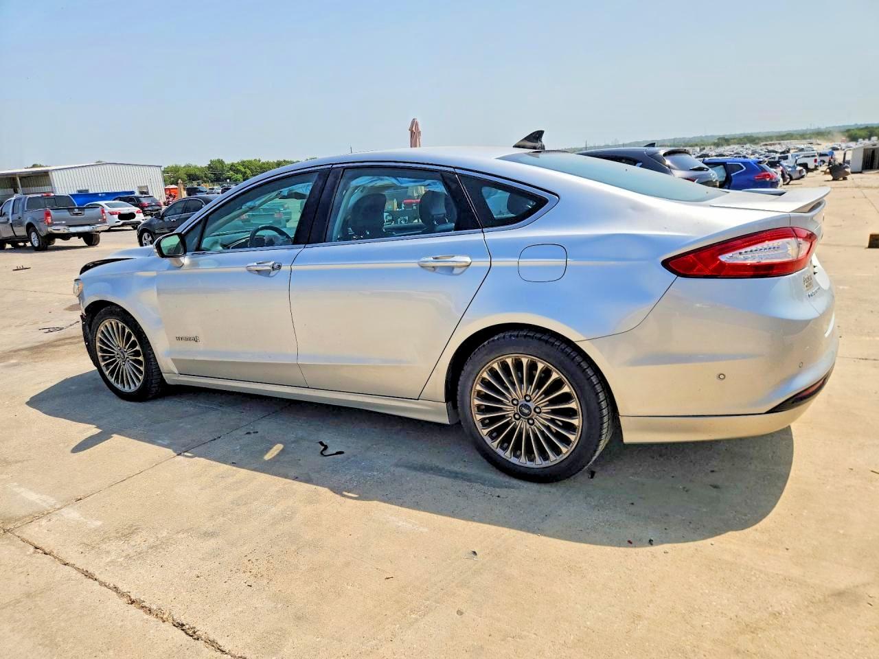 2013 Ford Fusion Titanium Hev Silver vin: 3FA6P0RU9DR368992
