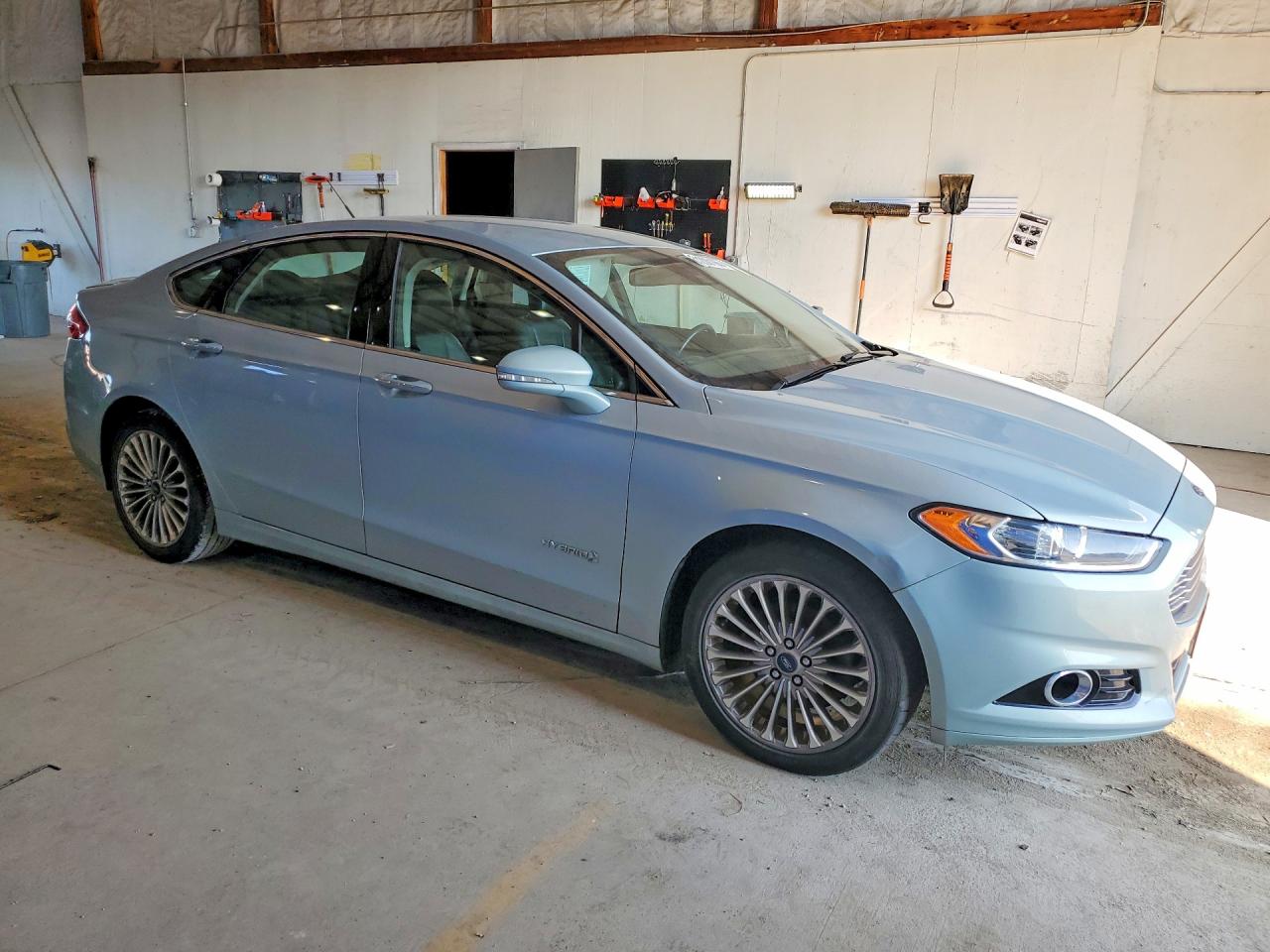 2014 Ford Fusion Titanium Hev Turquoise vin: 3FA6P0RU9ER124003