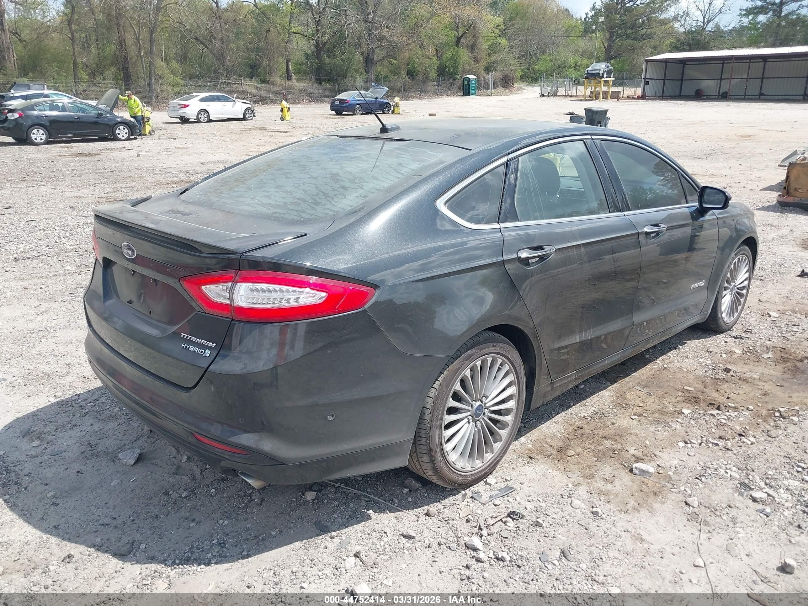 2014 Ford Fusion Hybrid Titanium Black vin: 3FA6P0RU9ER304095