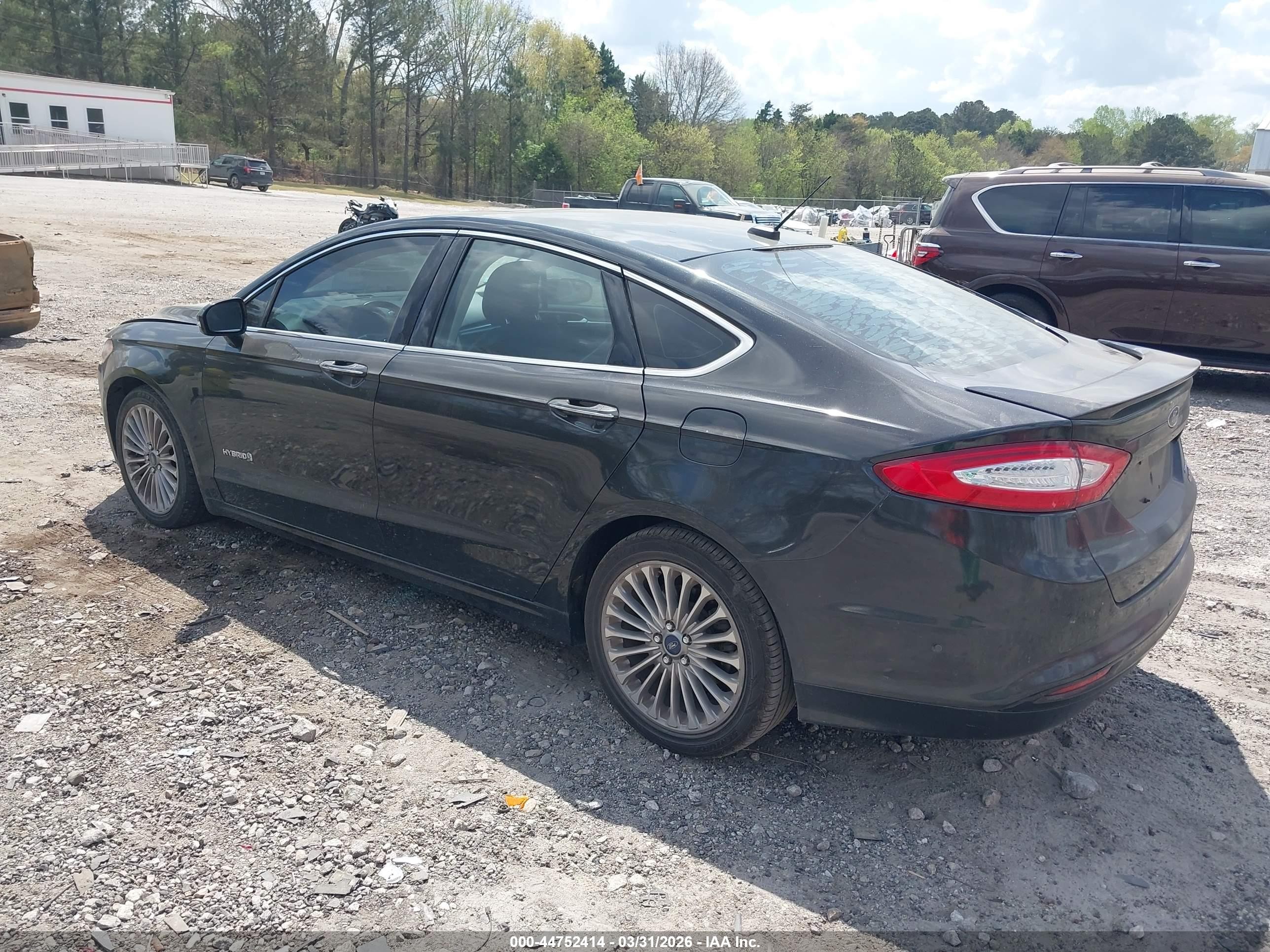 2014 Ford Fusion Hybrid Titanium Black vin: 3FA6P0RU9ER304095