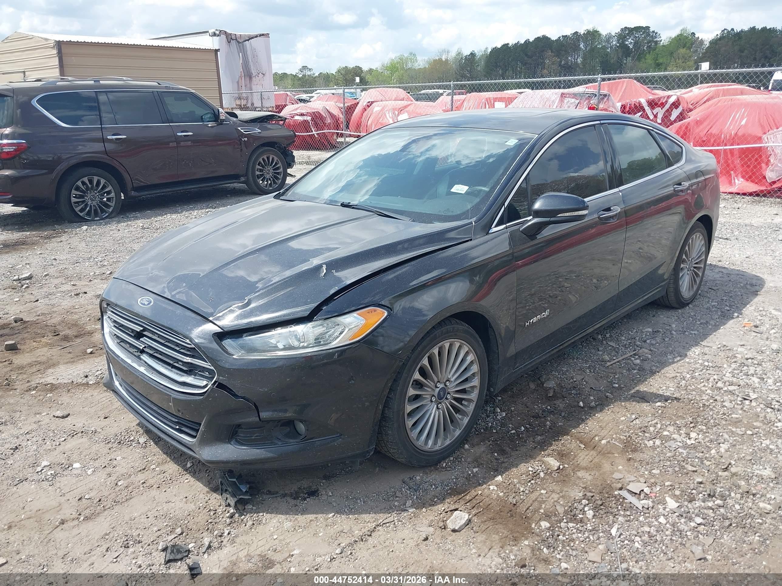 2014 Ford Fusion Hybrid Titanium Black vin: 3FA6P0RU9ER304095
