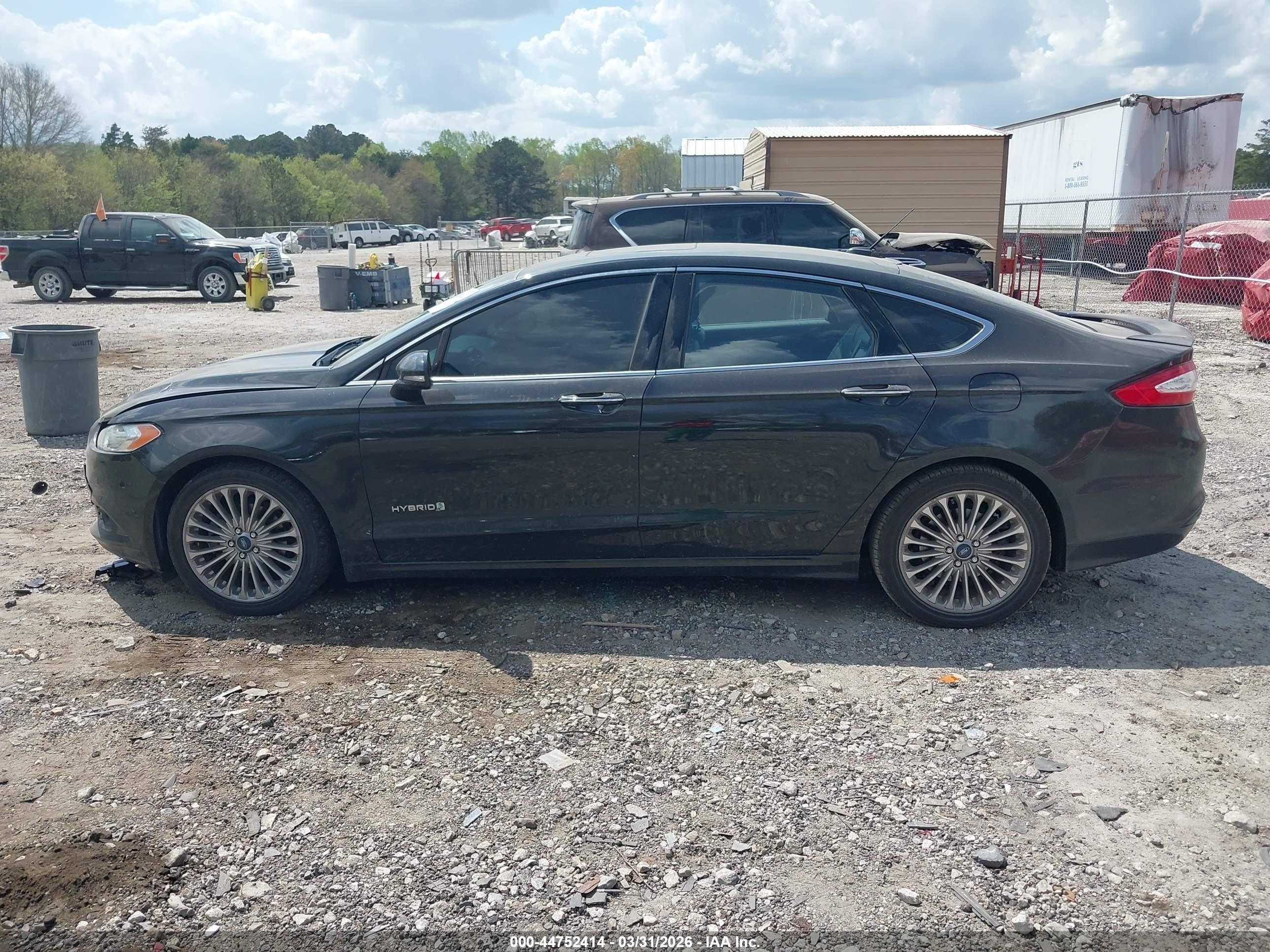2014 Ford Fusion Hybrid Titanium Black vin: 3FA6P0RU9ER304095