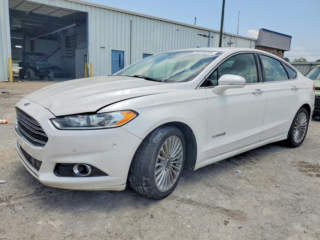 2014 Ford Fusion Titanium Hev Белый vin: 3FA6P0RU9ER311354