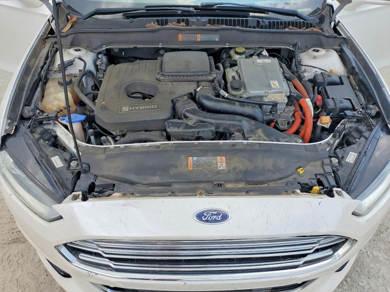 2014 Ford Fusion Titanium Hev Белый vin: 3FA6P0RU9ER311354