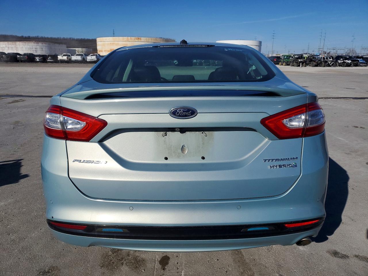 2014 Ford Fusion Titanium Hev Бирюзовый vin: 3FA6P0RU9ER350672