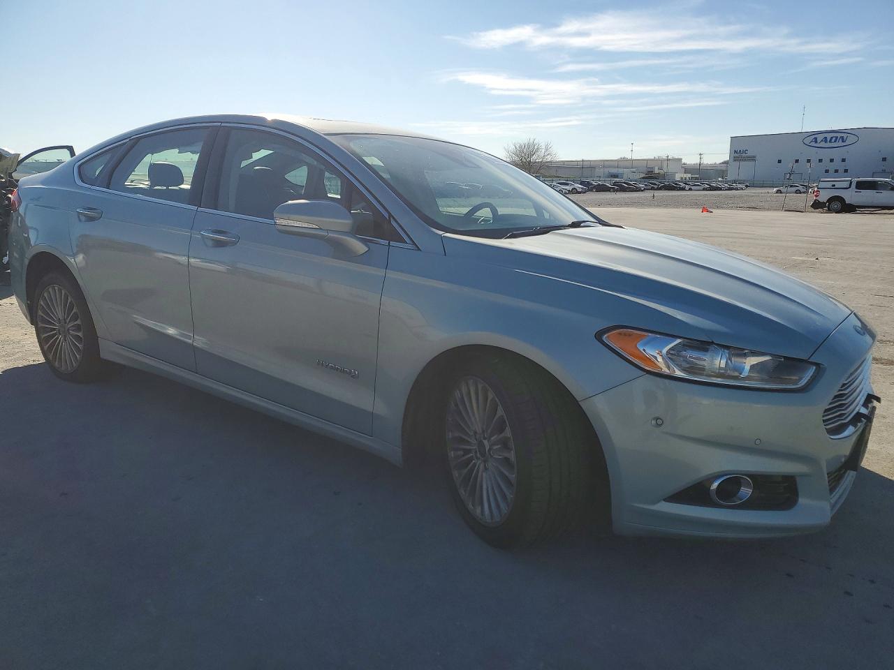 2014 Ford Fusion Titanium Hev Бирюзовый vin: 3FA6P0RU9ER350672