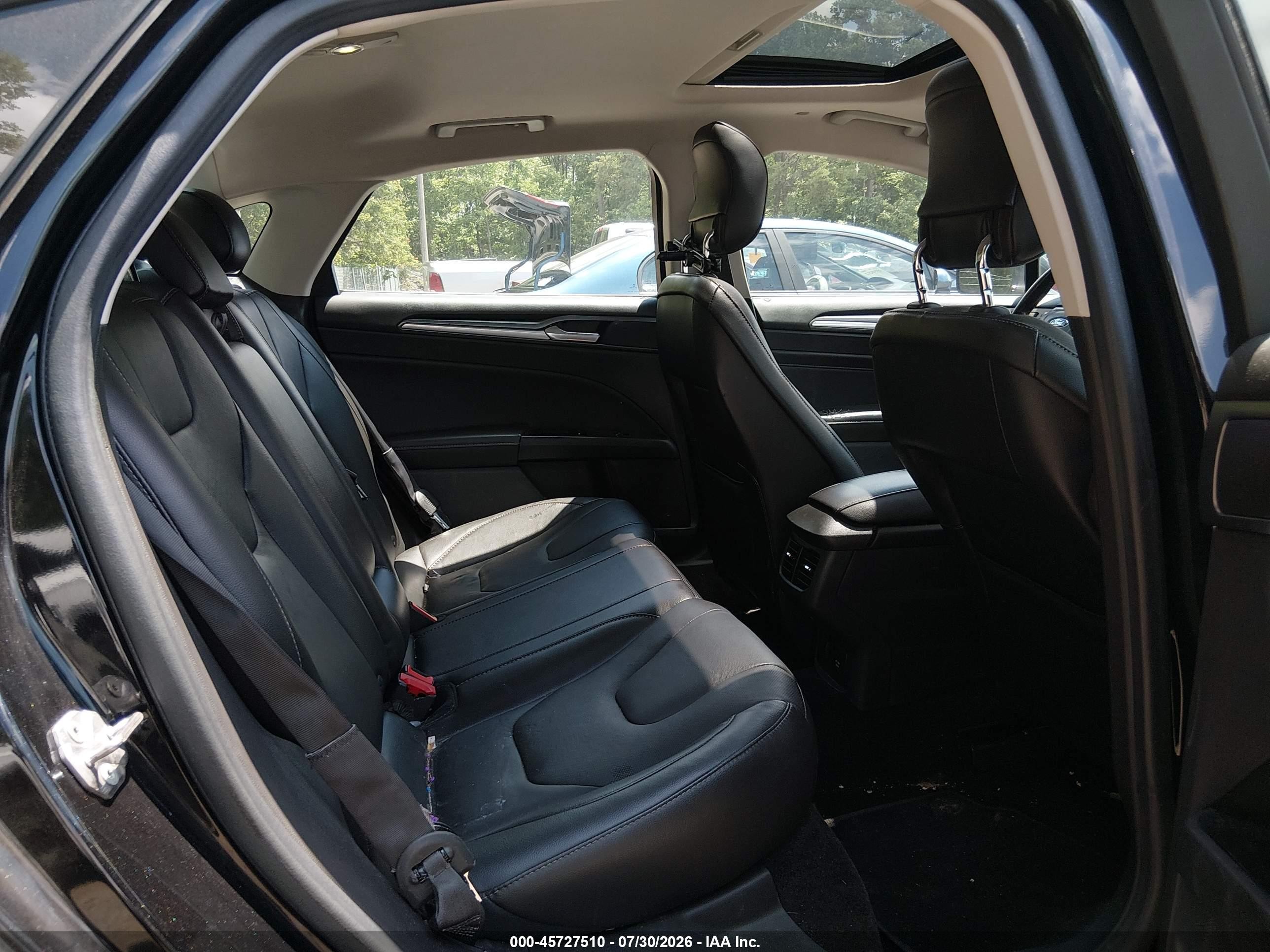 2014 Ford Fusion Hybrid Titanium Черный vin: 3FA6P0RU9ER351126
