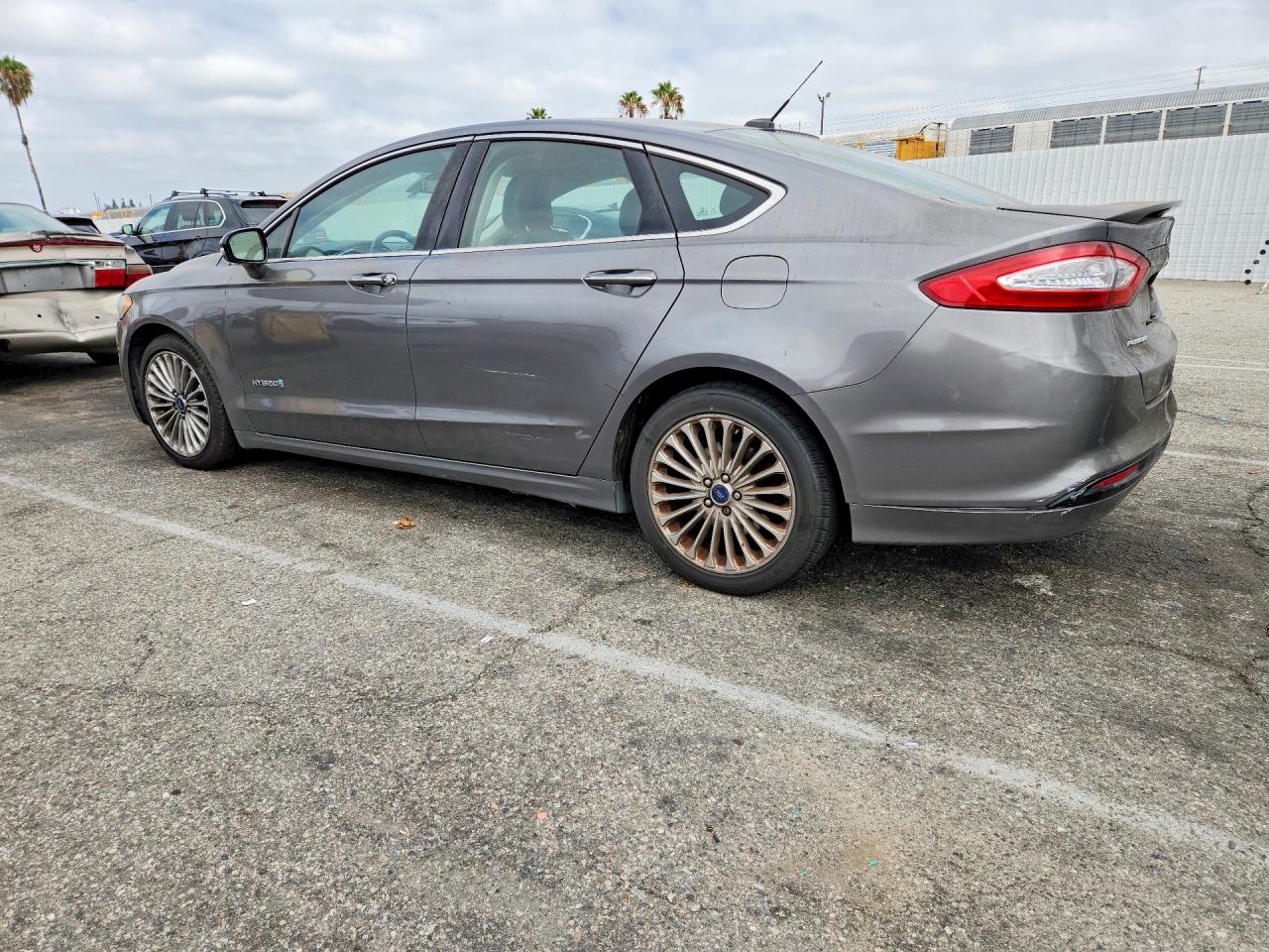 2014 Ford Fusion Titanium Hev Gray vin: 3FA6P0RU9ER366239