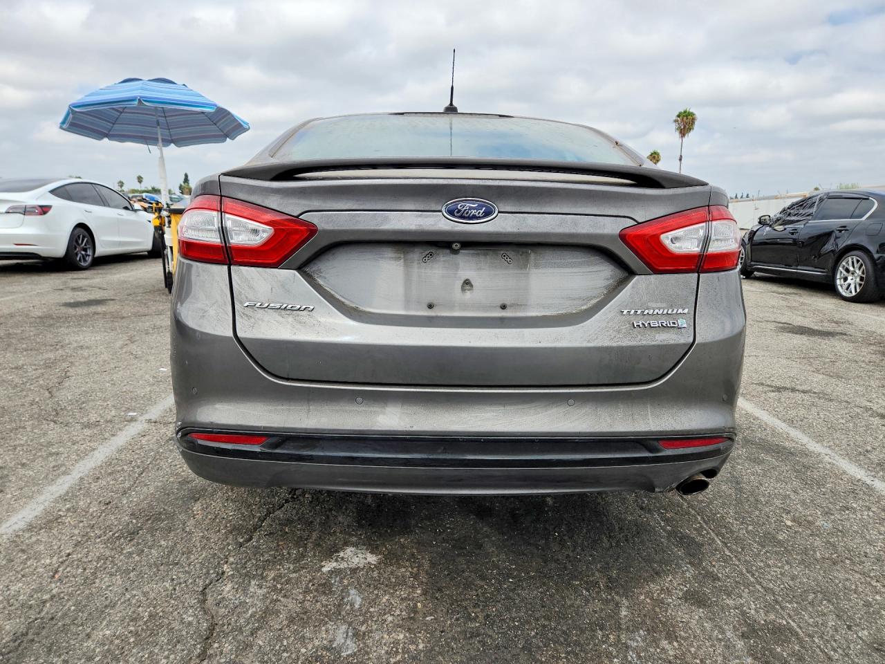 2014 Ford Fusion Titanium Hev Gray vin: 3FA6P0RU9ER366239