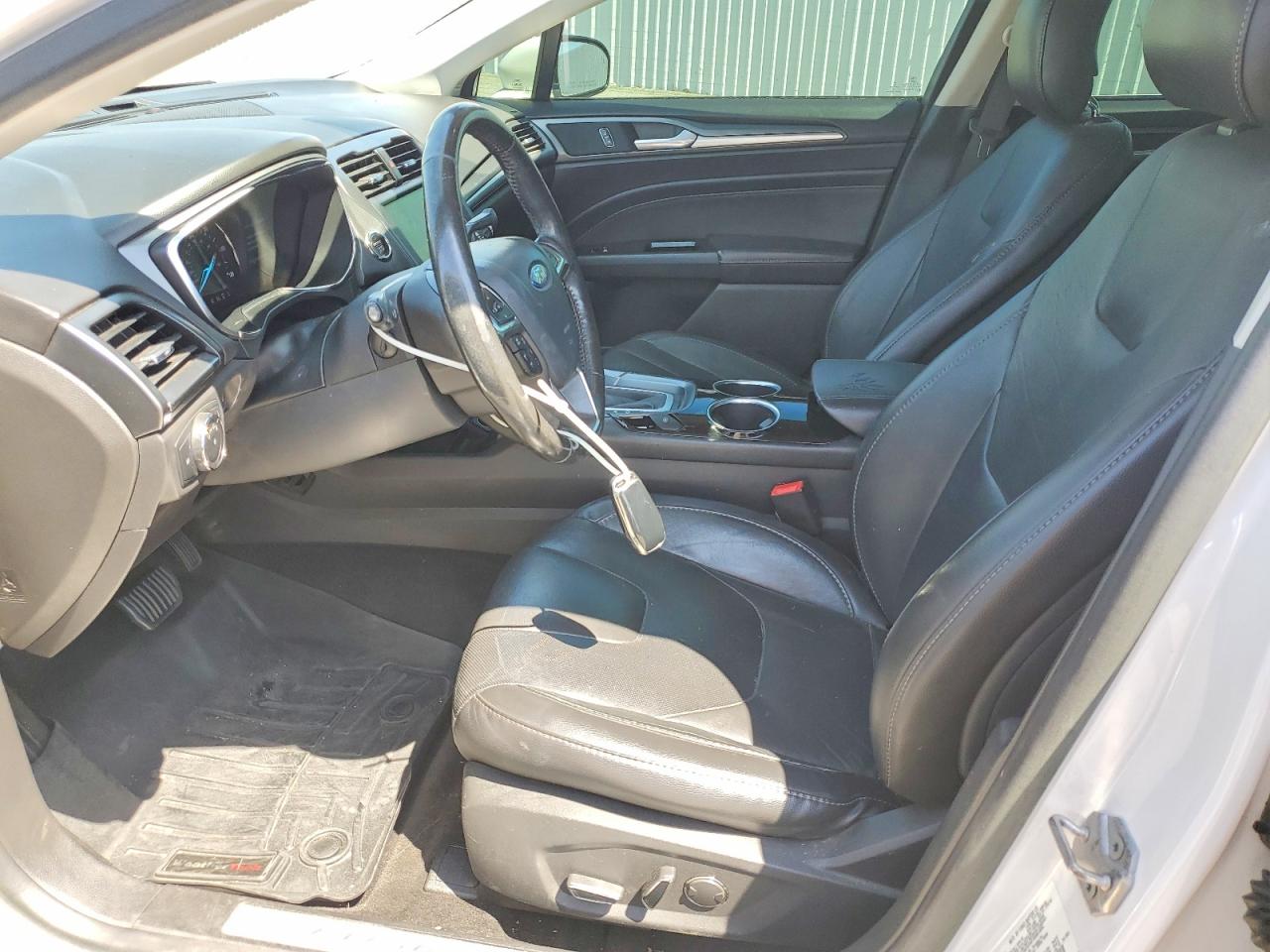 2013 Ford Fusion Titanium Hev White vin: 3FA6P0RUXDR363106